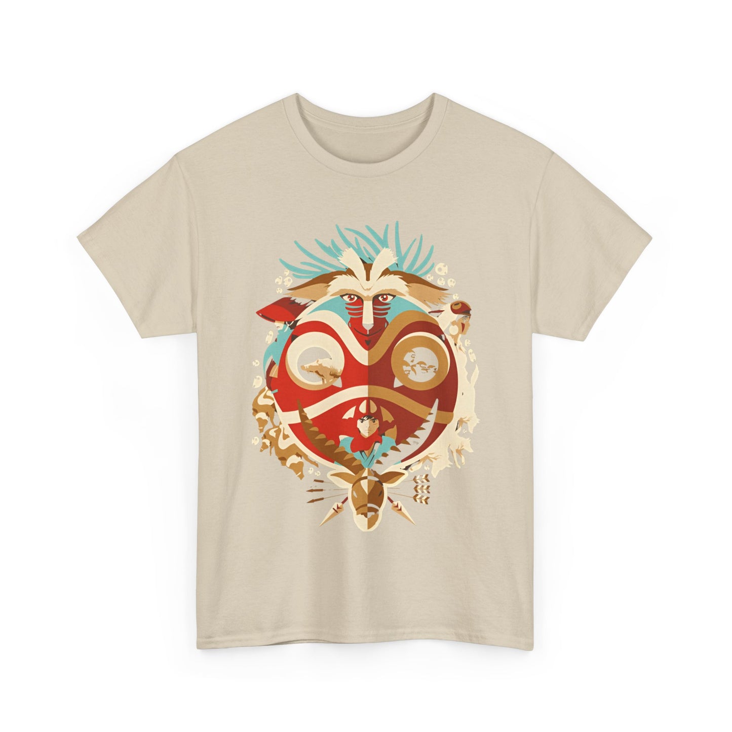 Princess Mononoke Art T-Shirt – 100% Cotton Studio Ghibli Tee