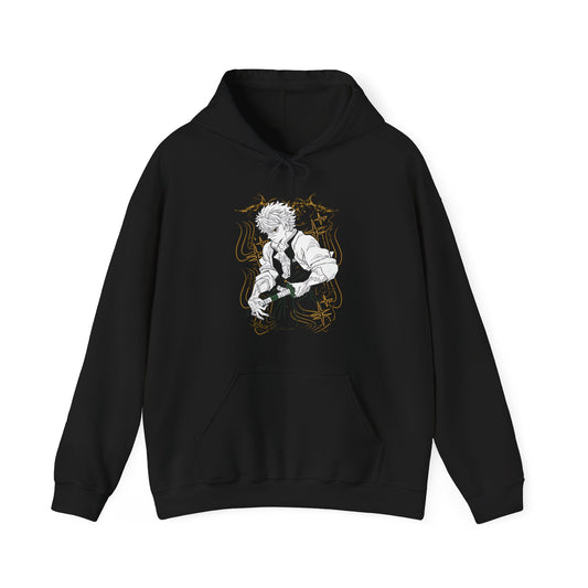 Sanemi Shinazugawa Demon Slayer Hoodie – 100% Cotton Anime Streetwear for Kimetsu no Yaiba Fans