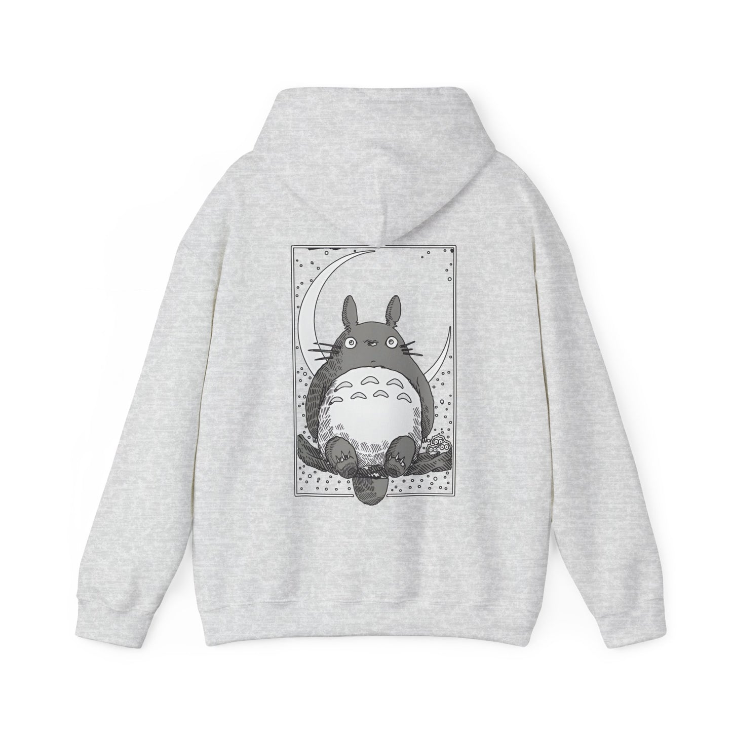 Totoro Night Dreams Back Print Hoodie – 100% Cotton Studio Ghibli Sweatshirt for Anime Lovers