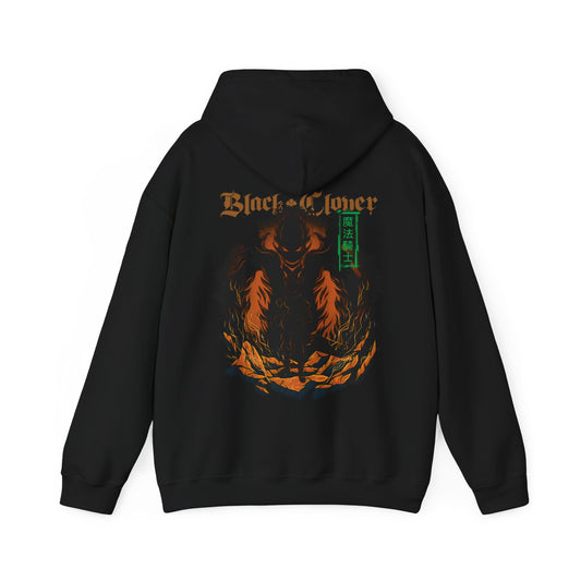 Black Clover Mythology Back Print Hoodie – 100% Cotton Anime Hoodie with Magical Symbols