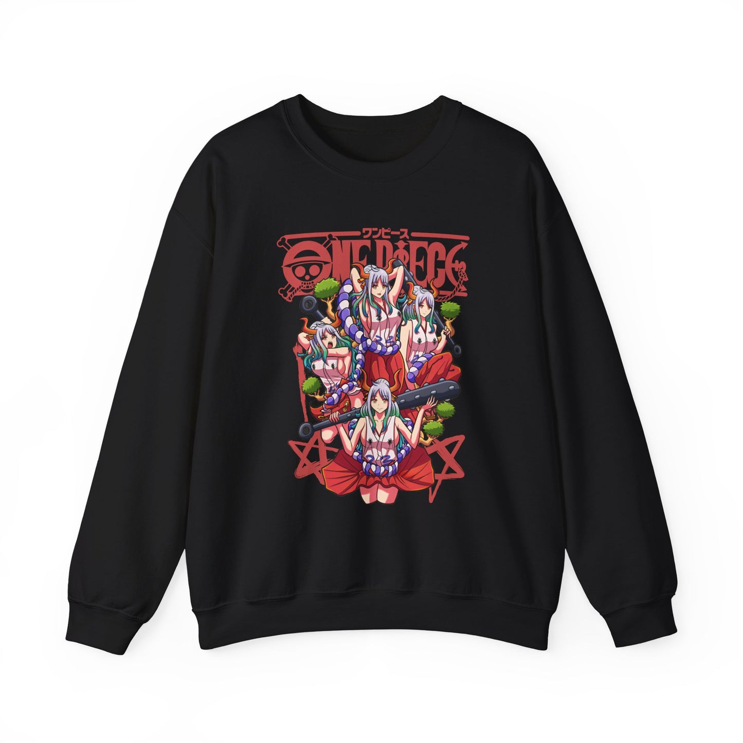 Yamato One Piece Sweatshirt – 100% Cotton Anime Pullover for Wano Arc Fans