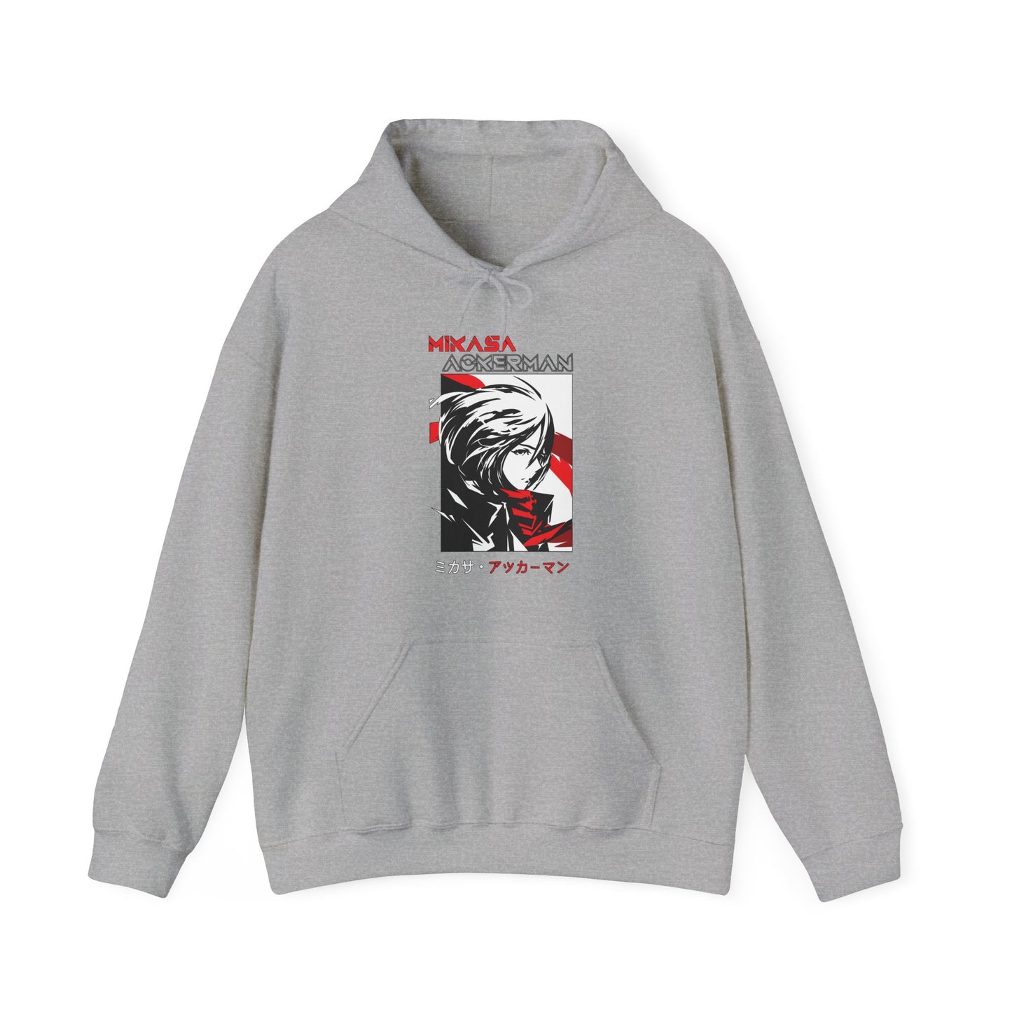 Mikasa Ackerman Hoodie 100% Cotton – Attack On Titan Anime Pullover for Fans
