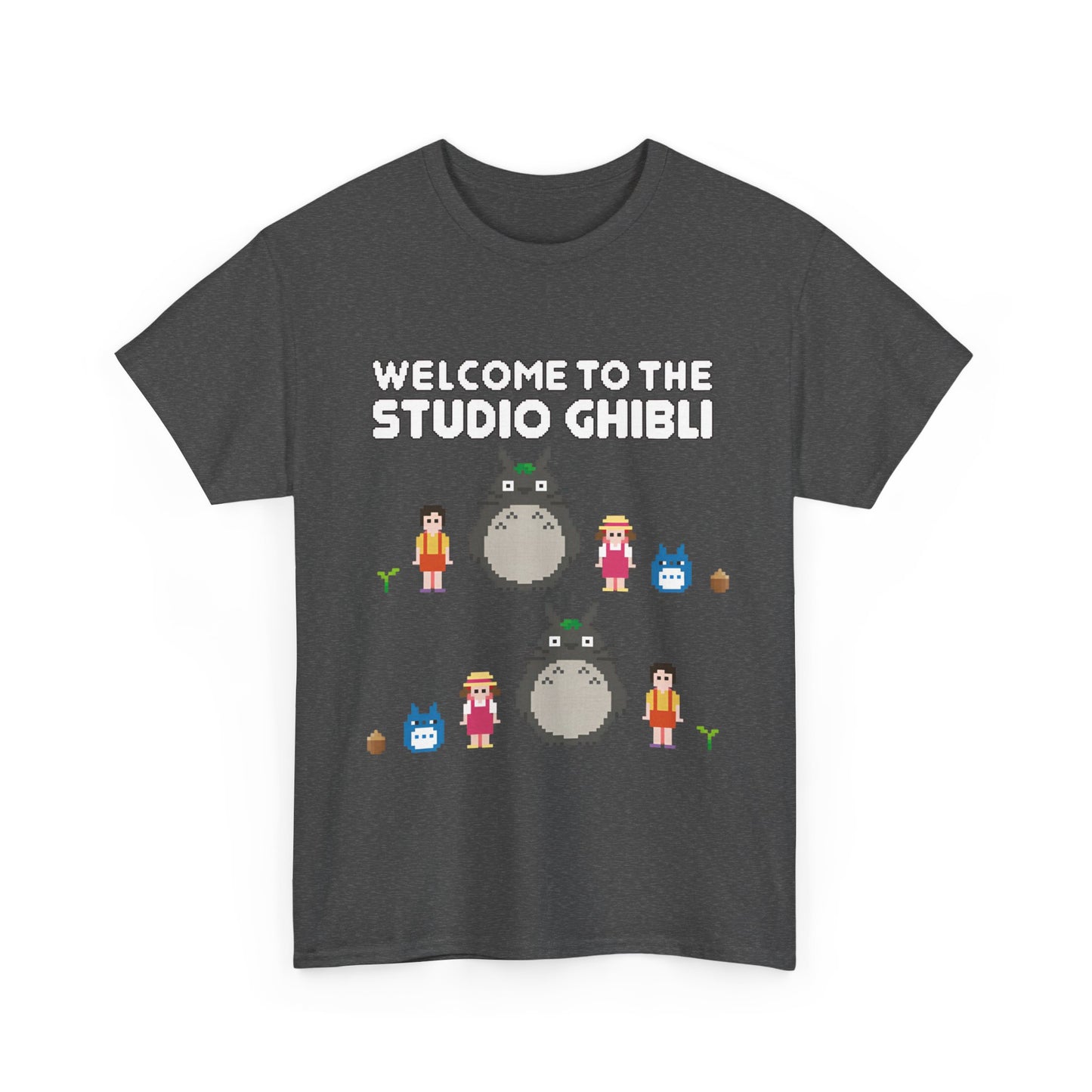 Totoro Pixel T-Shirt 100% Cotton | Studio Ghibli Anime Graphic Tee
