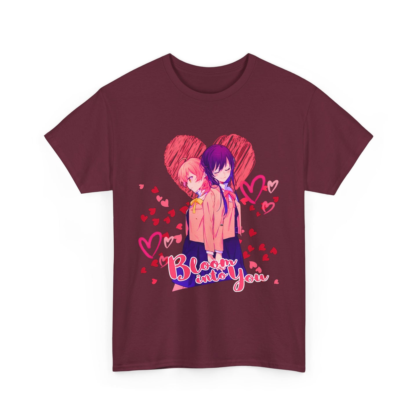 Bloom Into You T-Shirt – 100% Cotton Yuri Anime Tee Featuring Yuu and Touko