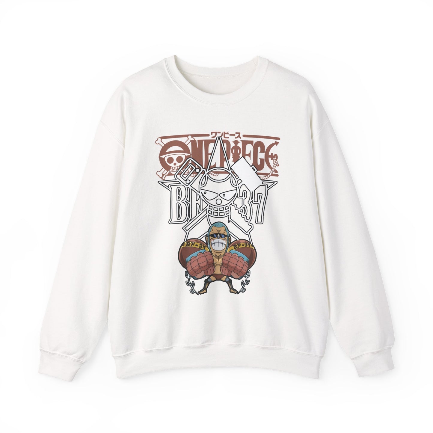Franky One Piece Sweatshirt – 100% Cotton Anime Crewneck for True Fans