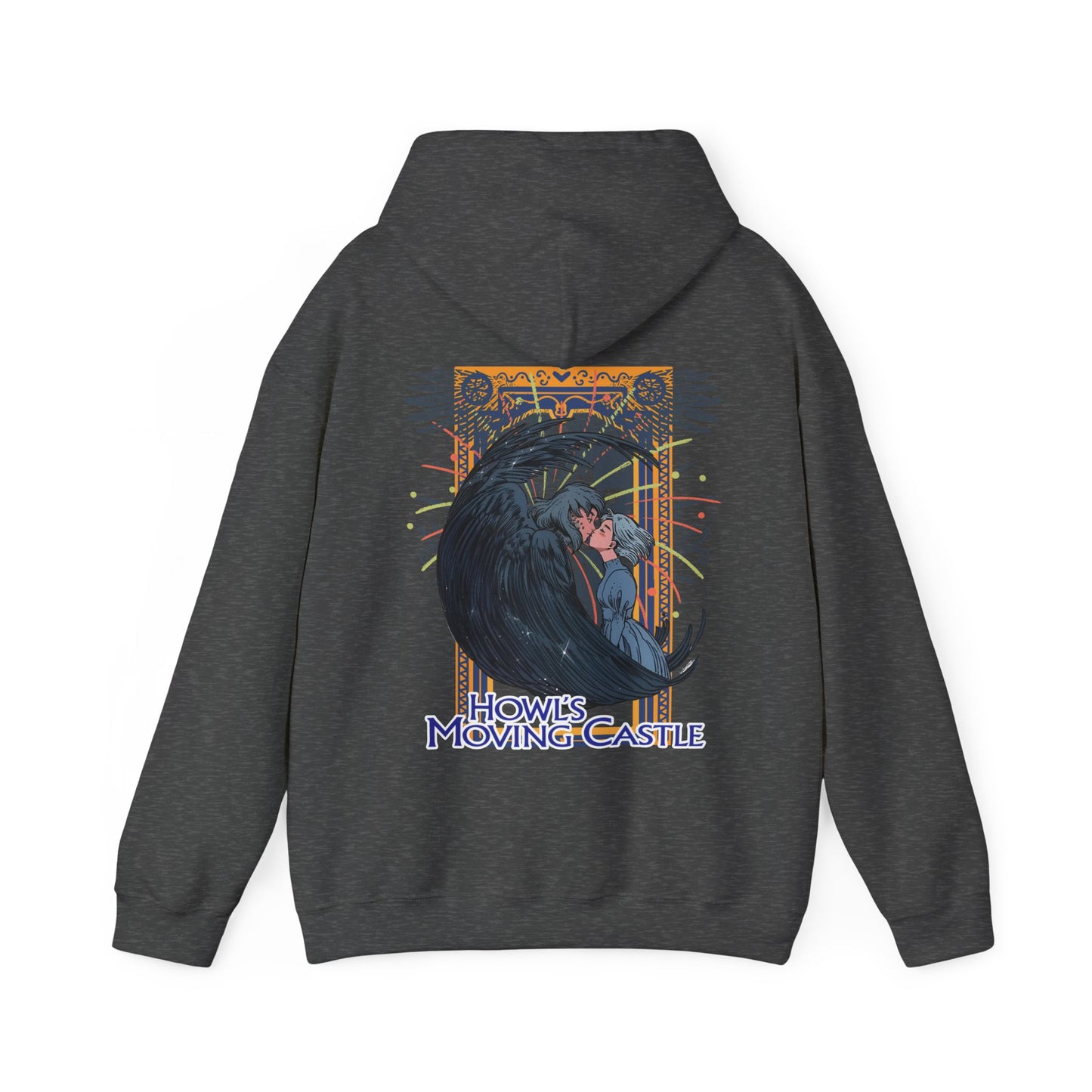 Howl’s Moving Castle Back Print Hoodie – 100% Cotton Studio Ghibli Sweatshirt for Anime Fans