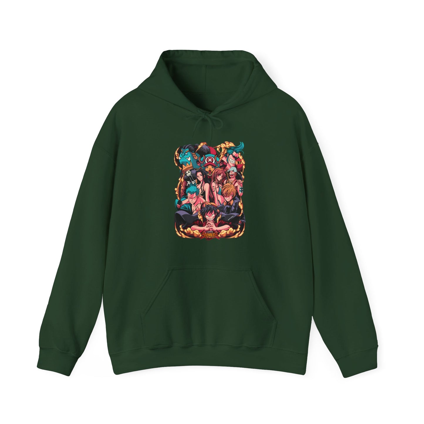 One Piece Characters Hoodie – 100% Cotton Anime Hoodie Featuring Straw Hat Crew
