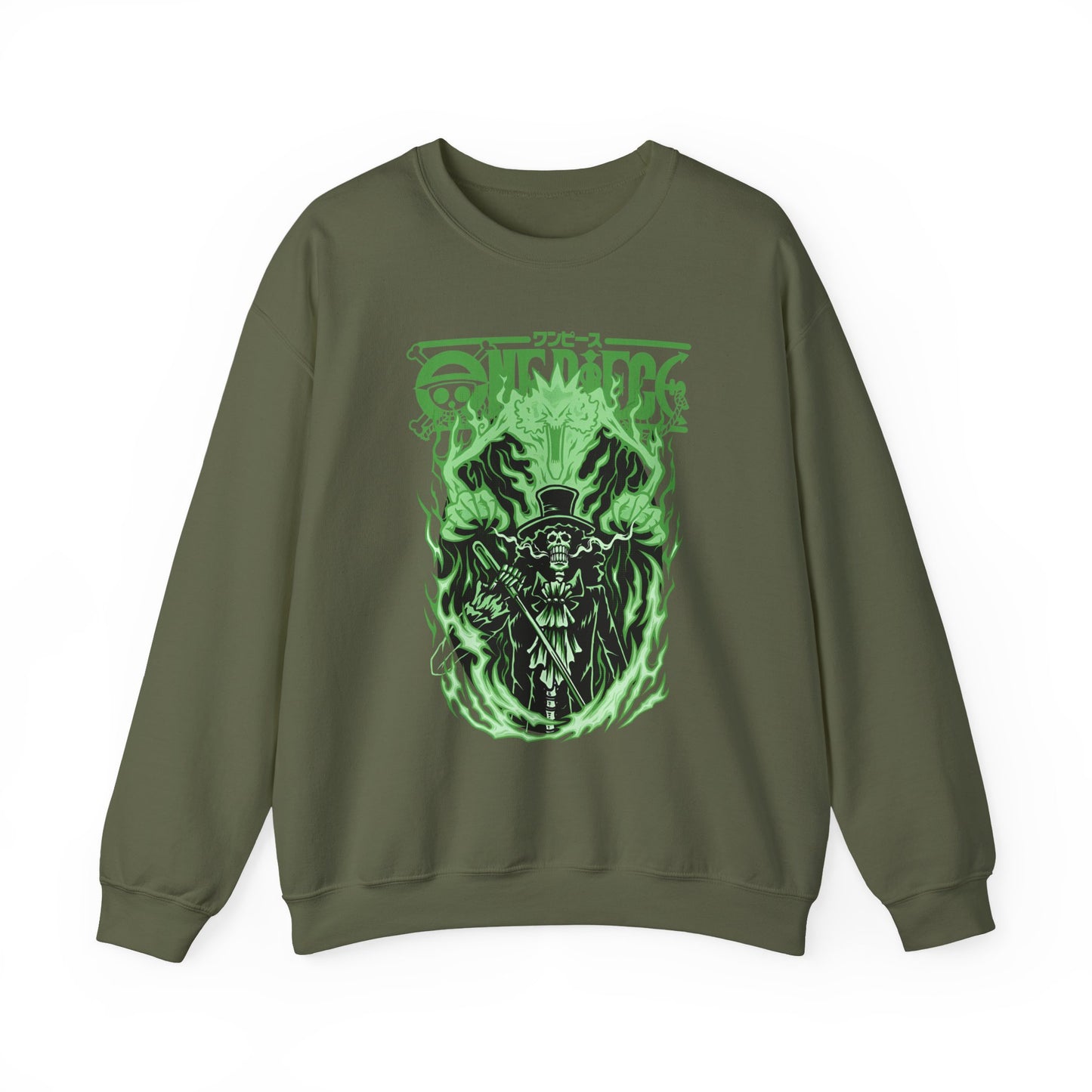 Brook One Piece Sweatshirt – 100% Cotton Anime Pullover for Soul King Fans