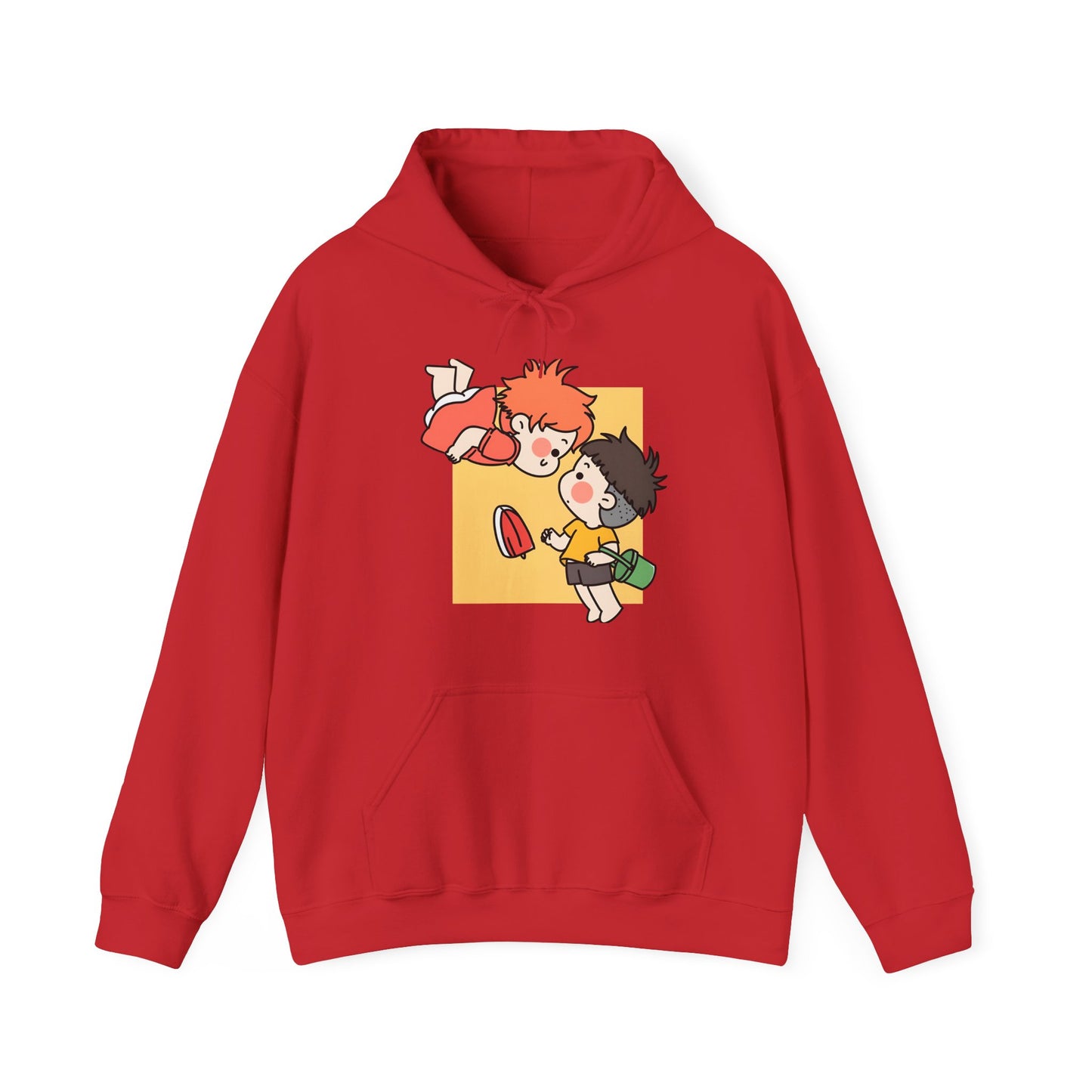 Ponyo & Sosuke Hoodie – 100% Cotton Gildan 18500 | Studio Ghibli Anime