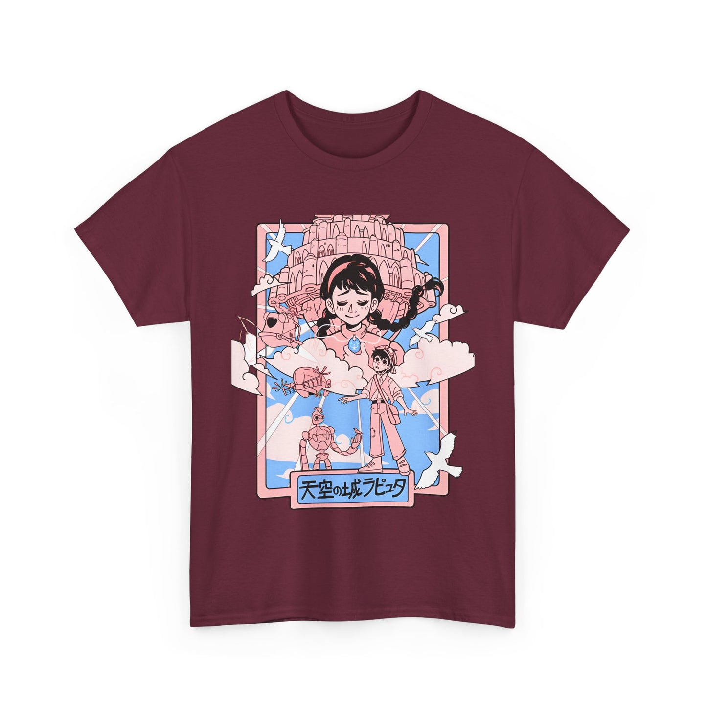 Castle in the Sky T-Shirt – 100% Cotton Studio Ghibli Tee for Anime Fans