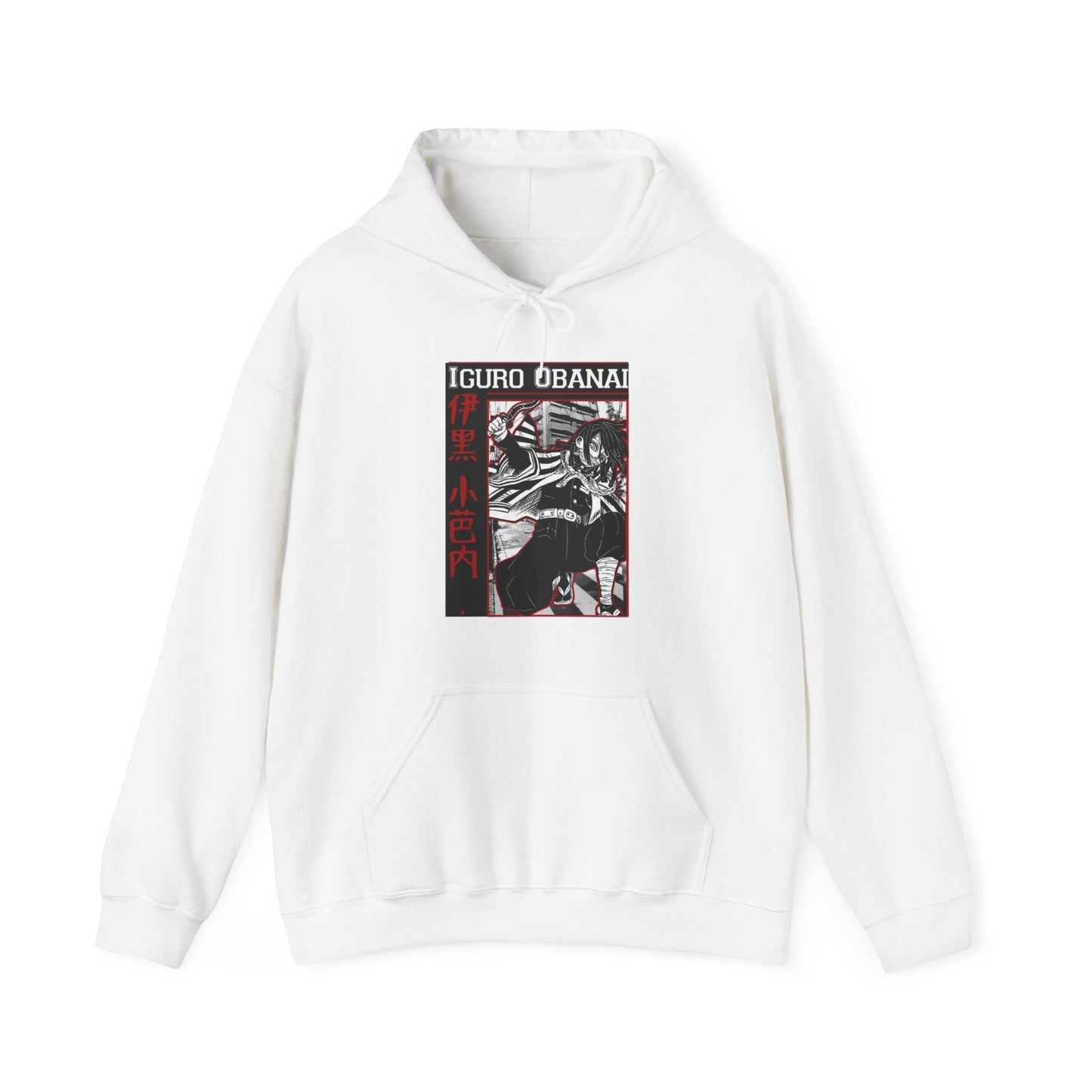 Iguro Obanai Demon Slayer Hoodie – 100% Cotton Anime Hoodie Featuring the Serpent Hashira
