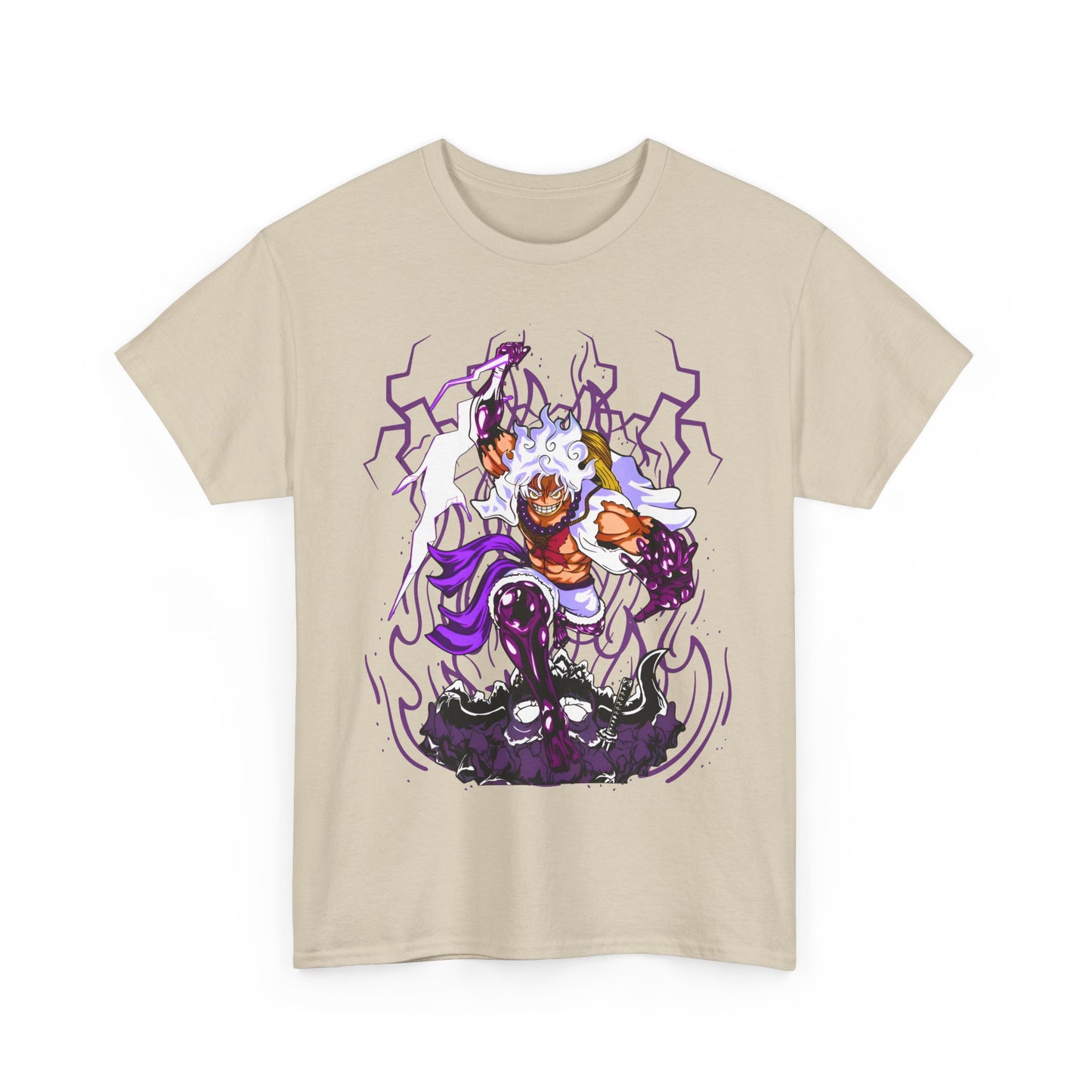 Luffy Gear 5 One Piece T-Shirt – 100% Cotton Anime Tee for Straw Hat Fans