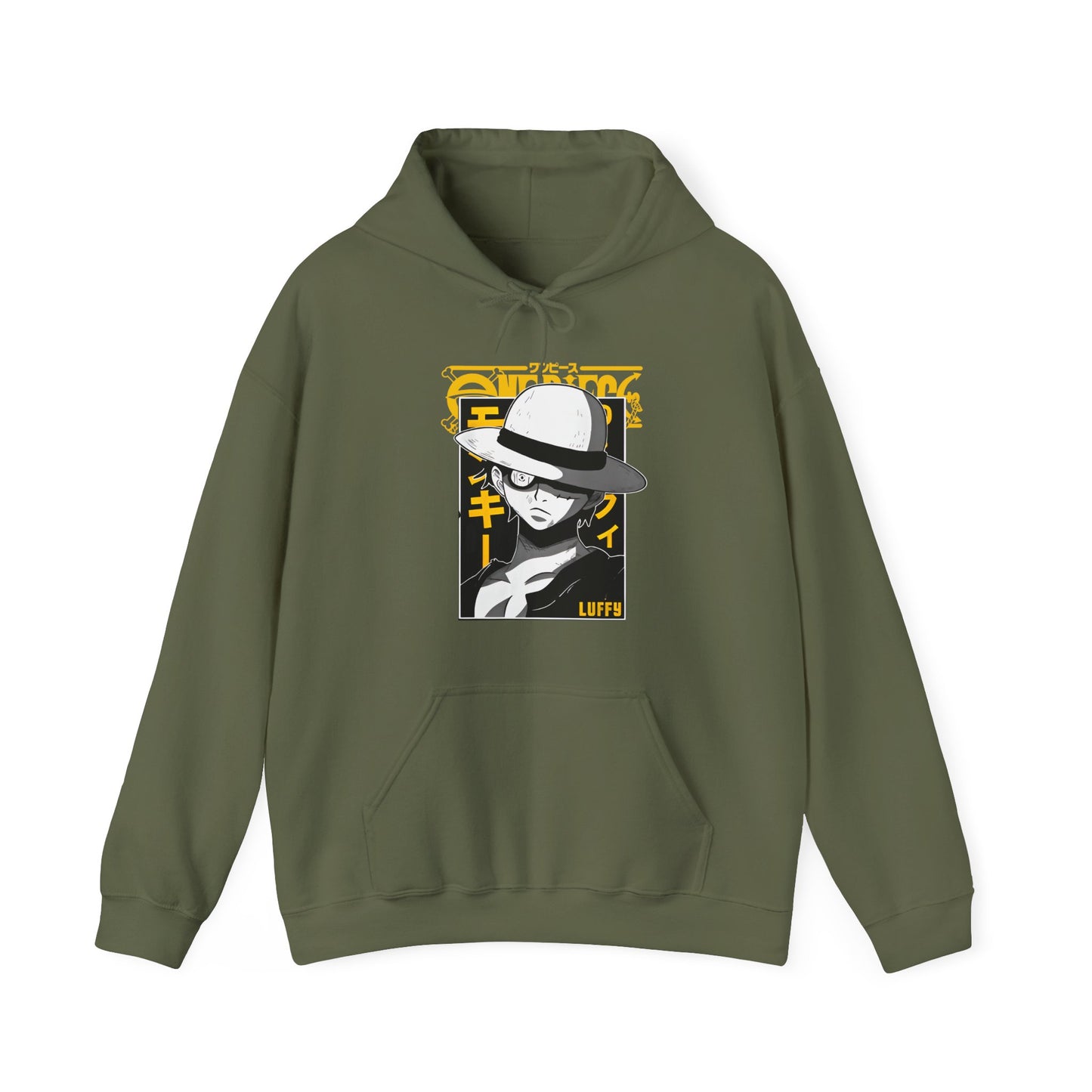 Luffy One Piece Hoodie – 100% Cotton Anime Hoodie for Straw Hat Pirates Fans