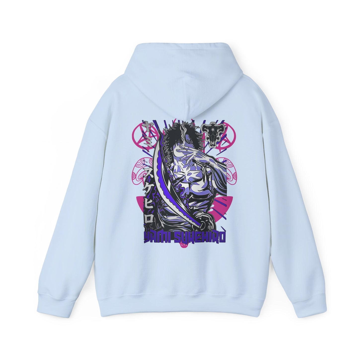 Yami Sukehiro Back Print Hoodie – Black Clover 100% Cotton Anime Hoodie for Fans