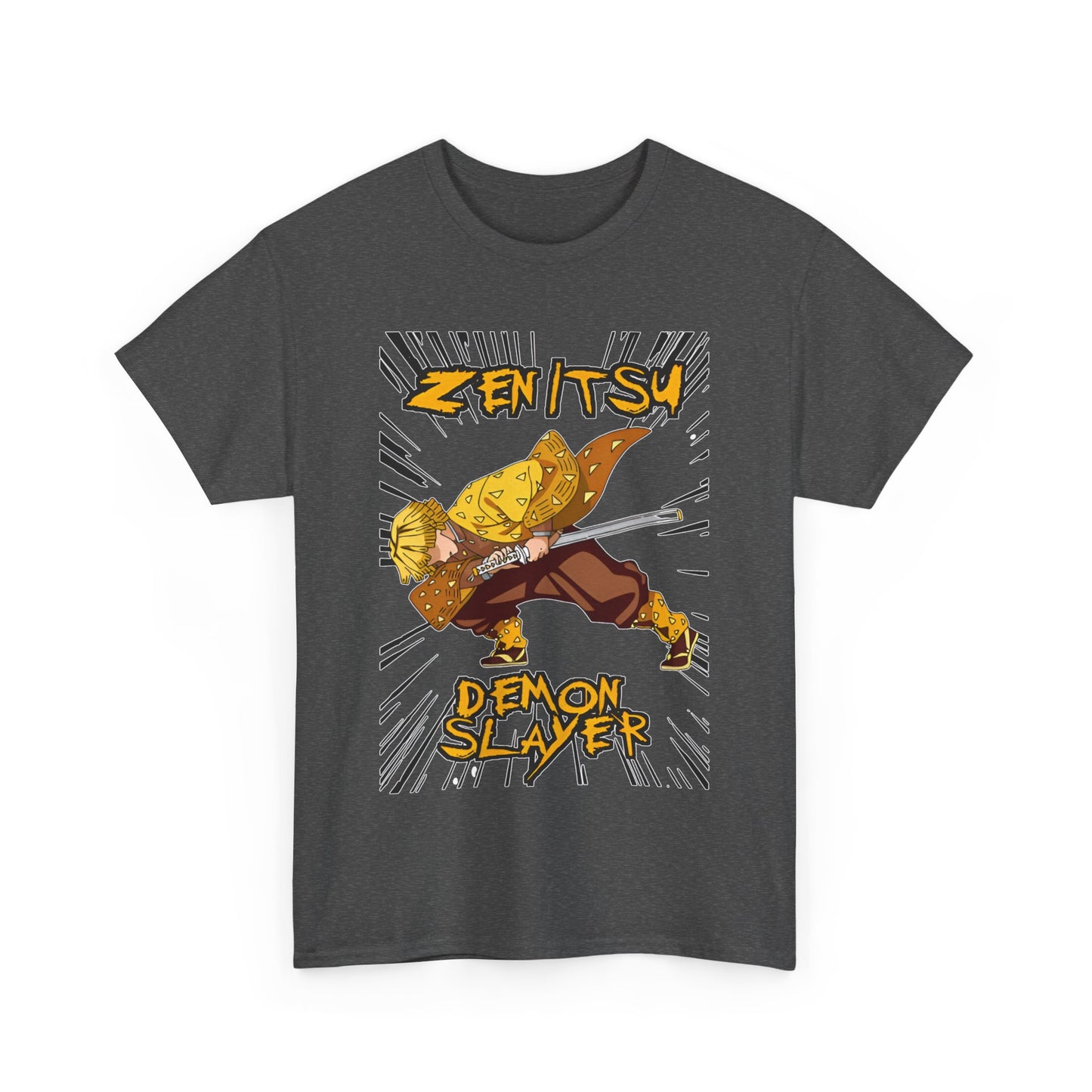 Zenitsu Agatsuma T-Shirt – 100% Cotton Demon Slayer Anime Shirt