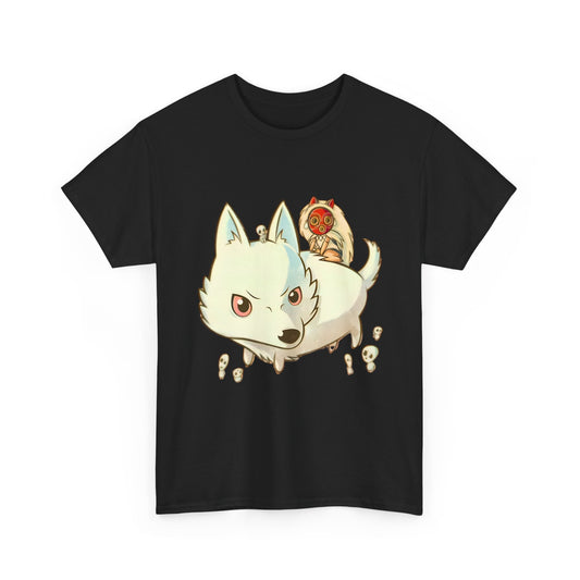 Princess Mononoke Chibi T-Shirt | 100% Cotton Studio Ghibli Cute Anime Tee