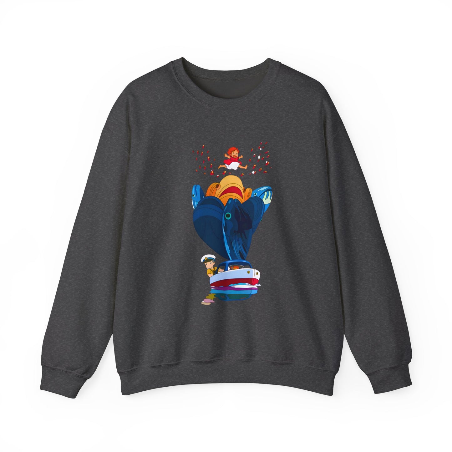 Ponyo and Sosuke Sea Dreams Sweatshirt – 100% Cotton Studio Ghibli Anime Pullover