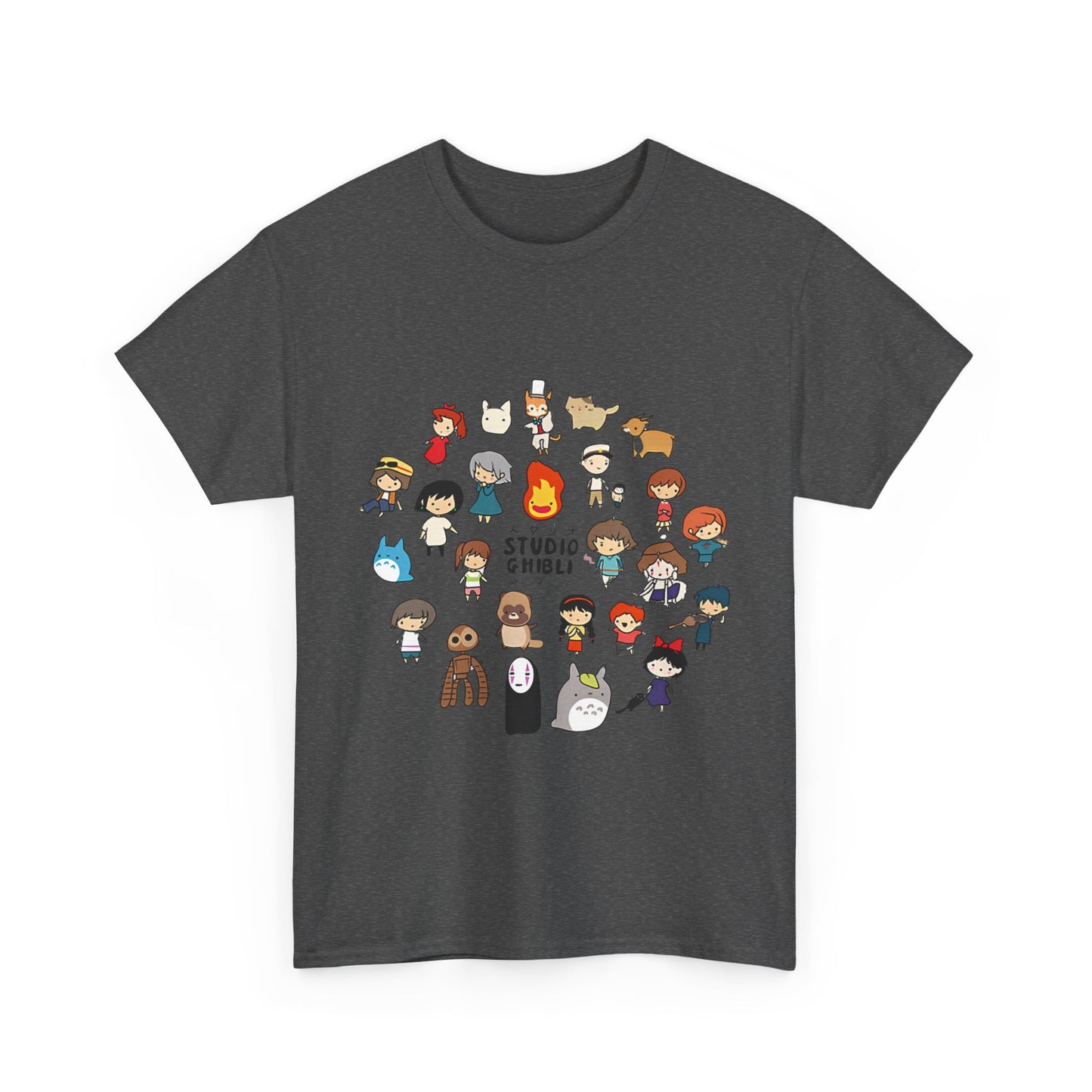Chibi Ghibli T-Shirt – Cute Anime Characters Tee in 100% Cotton