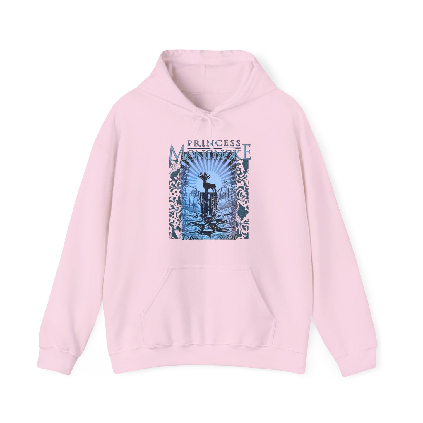 Mononoke Princess Forest Spirit Hoodie 100% Cotton Studio Ghibli Inspired Anime Pullover