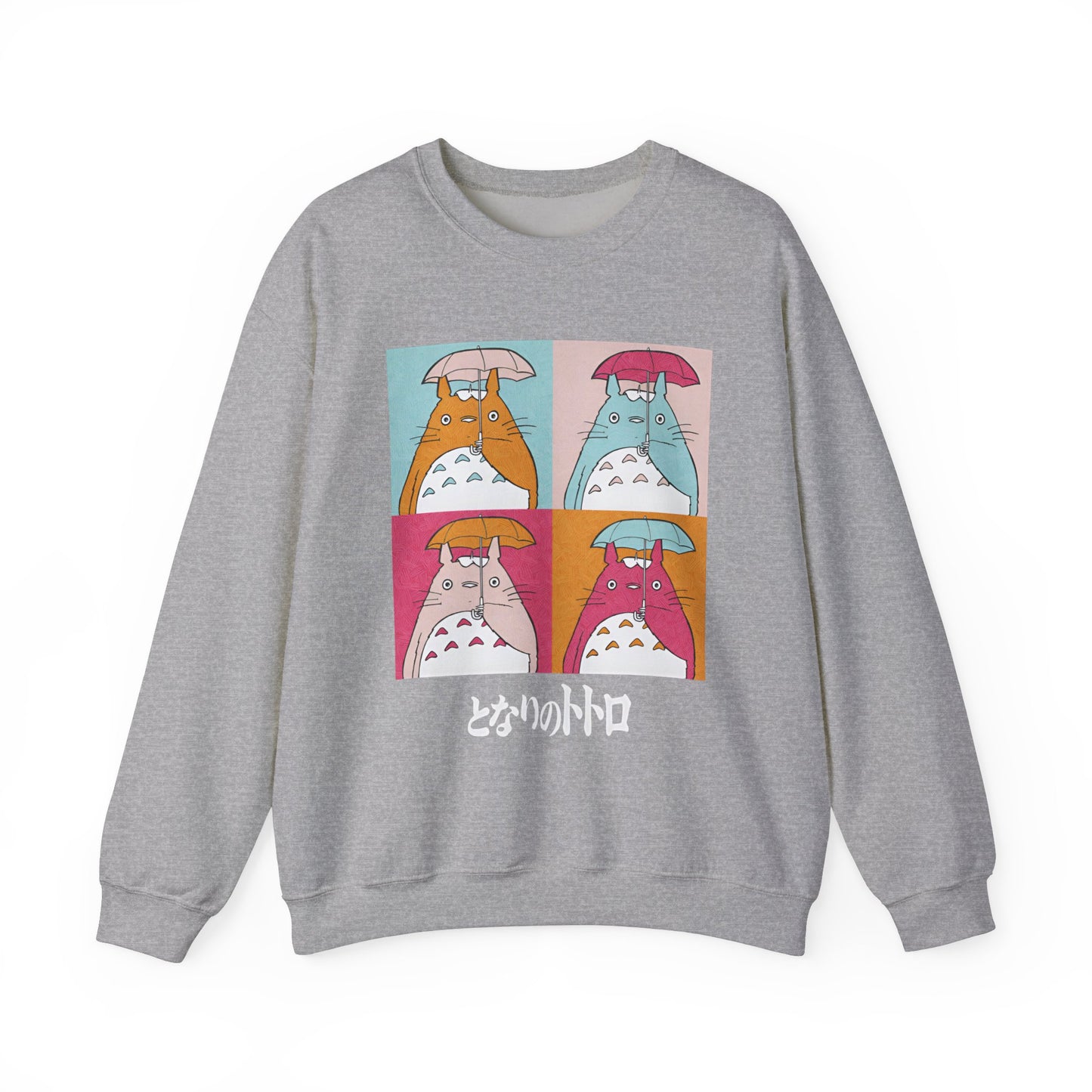 Totoro Aesthetic Art Collage Sweatshirt – 100% Cotton Studio Ghibli Inspired Cozy Pullover