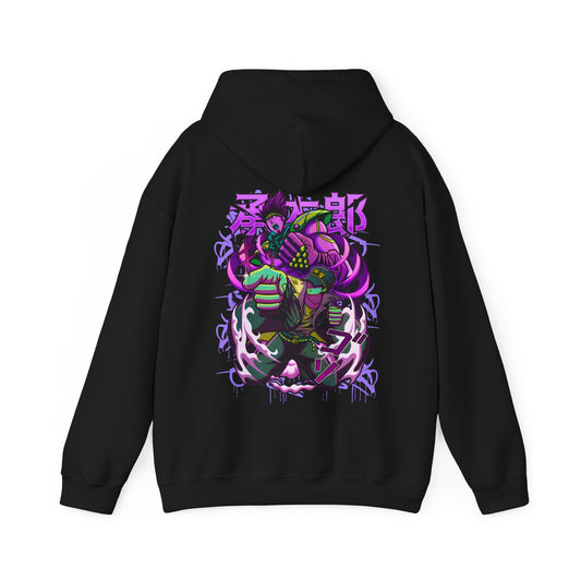JoJo's Bizarre Adventure Back Print Hoodie – 100% Cotton Anime Hoodie for JoJo Fans