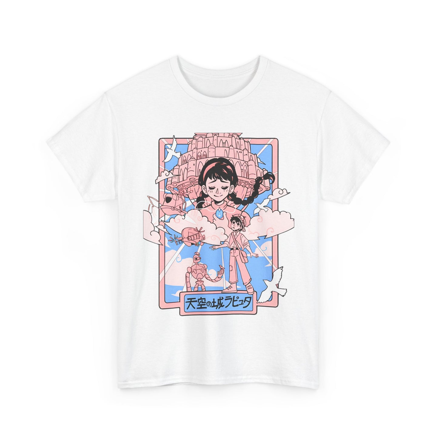 Castle in the Sky T-Shirt – 100% Cotton Studio Ghibli Tee for Anime Fans