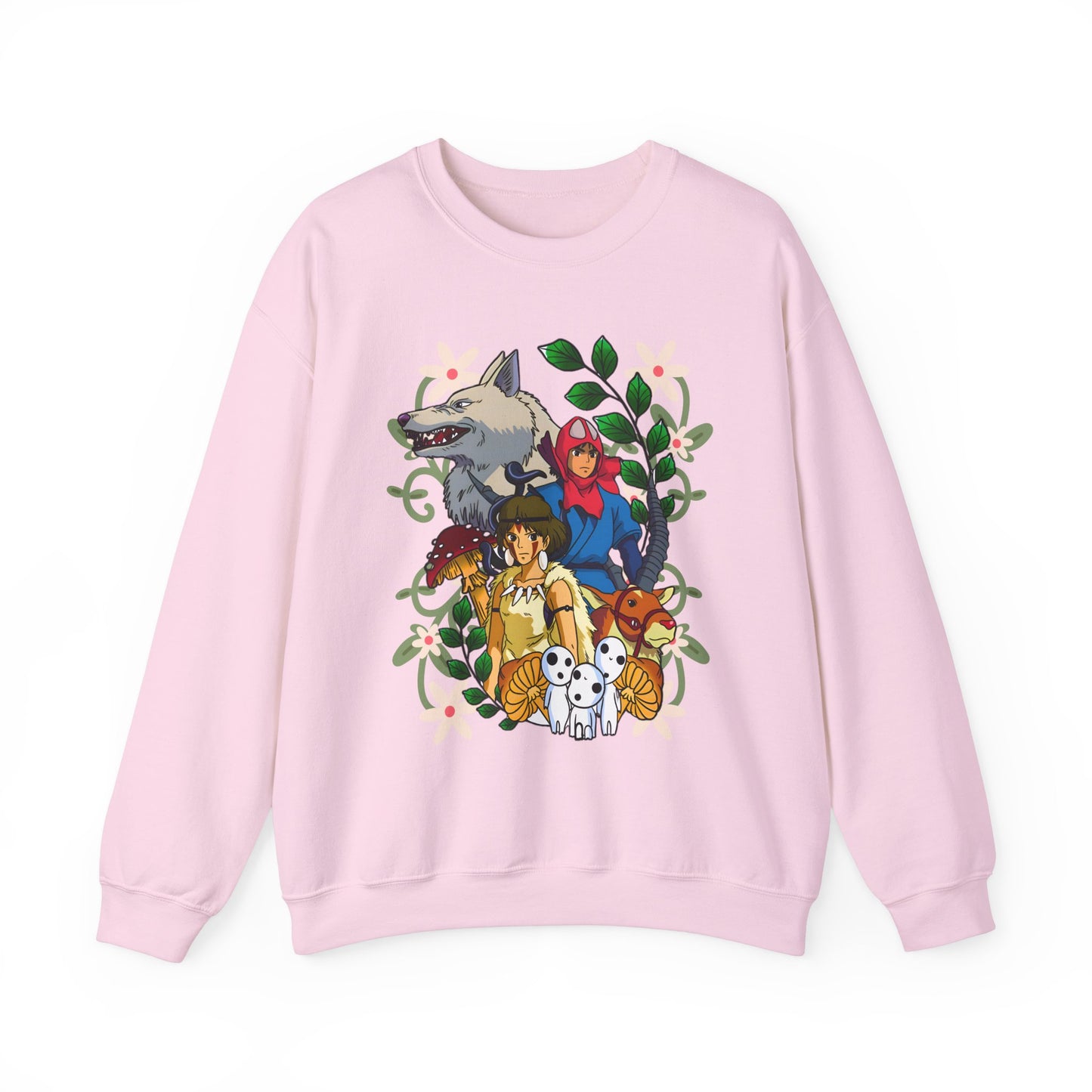 Princess Mononoke Art Cover Sweatshirt – 100% Cotton Studio Ghibli Anime Pullover