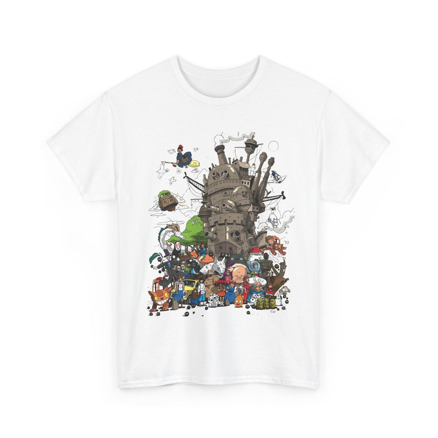 All Ghibli Characters T-Shirt – 100% Cotton Anime Fan Tee