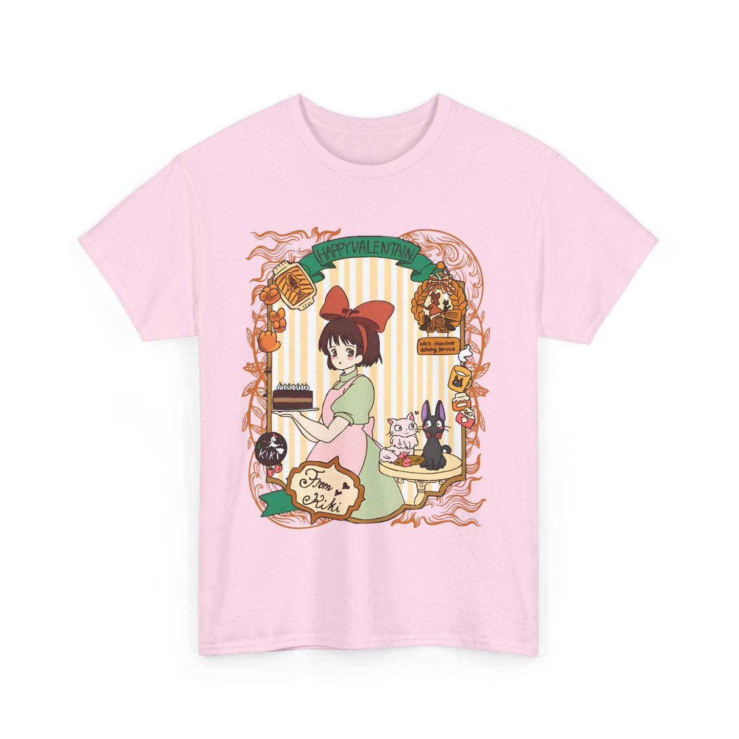 Kiki Happy Studio Ghibli T-Shirt – 100% Cotton Kiki’s Delivery Service Tee for Anime Fans
