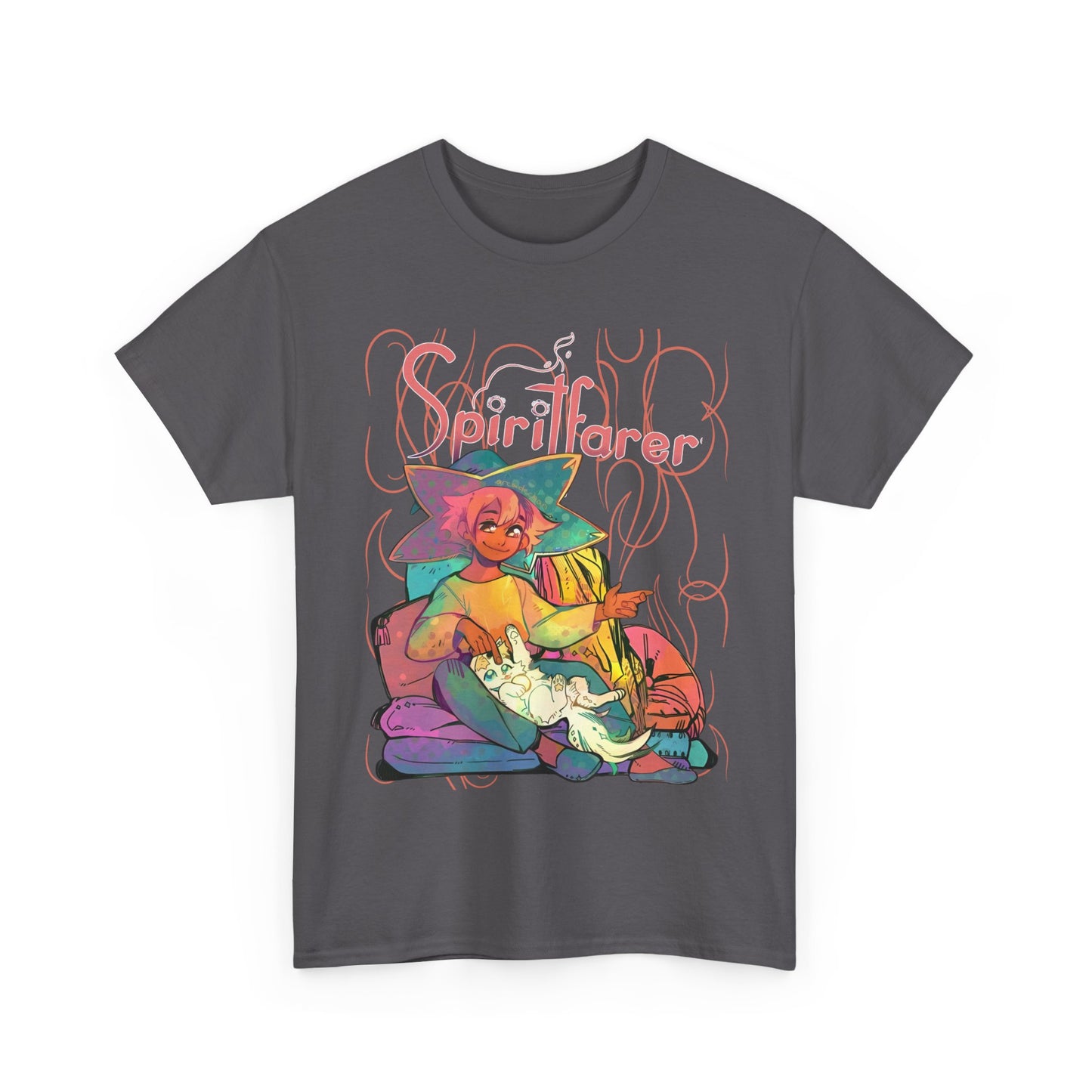 Spiritfarer T-Shirt – 100% Cotton Indie Game Tee Featuring Stella and Daffodil