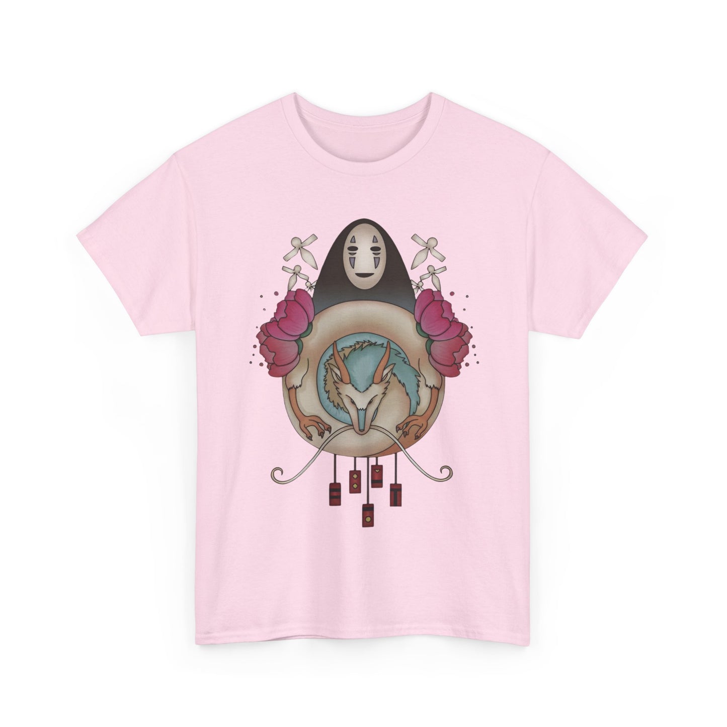 Spirited Away Decor T-Shirt 100% Cotton Studio Ghibli Anime Graphic Tee