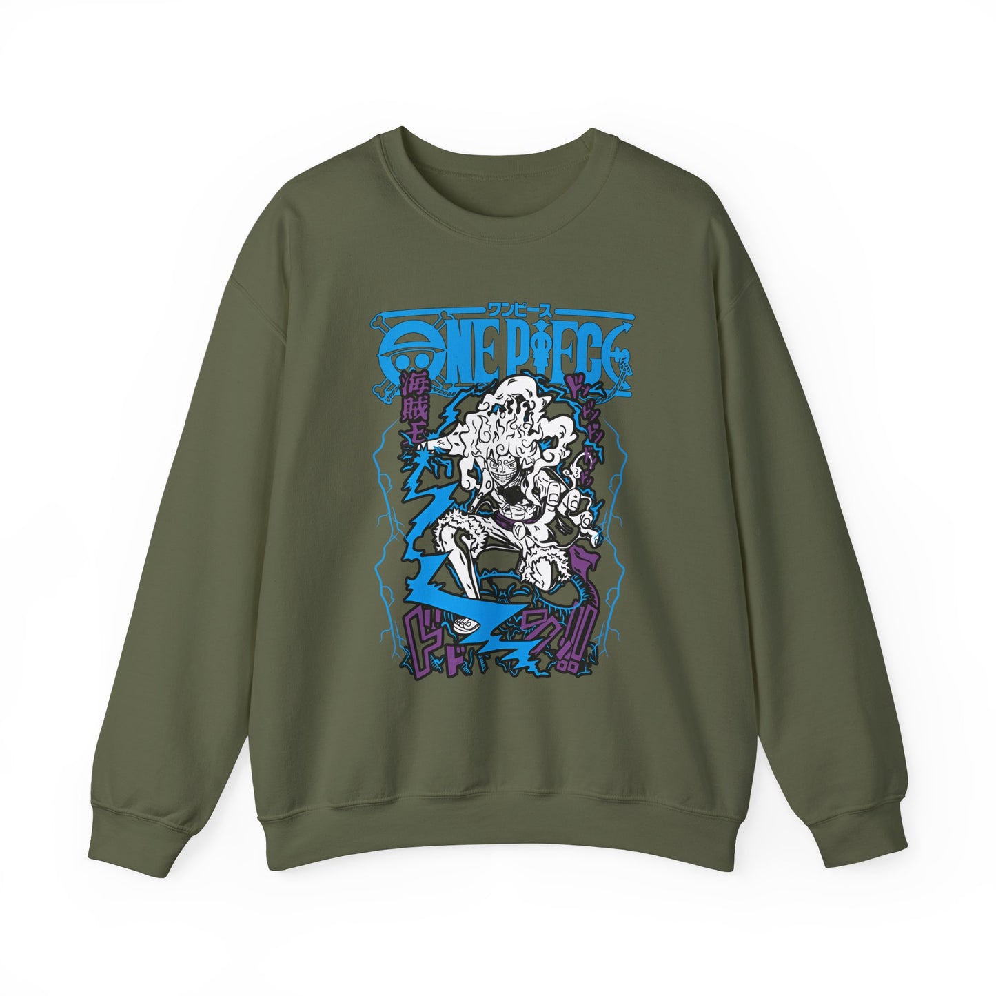 Luffy Gear Sweatshirt – 100% Cotton One Piece Crewneck | Gear 5 Anime Pullover