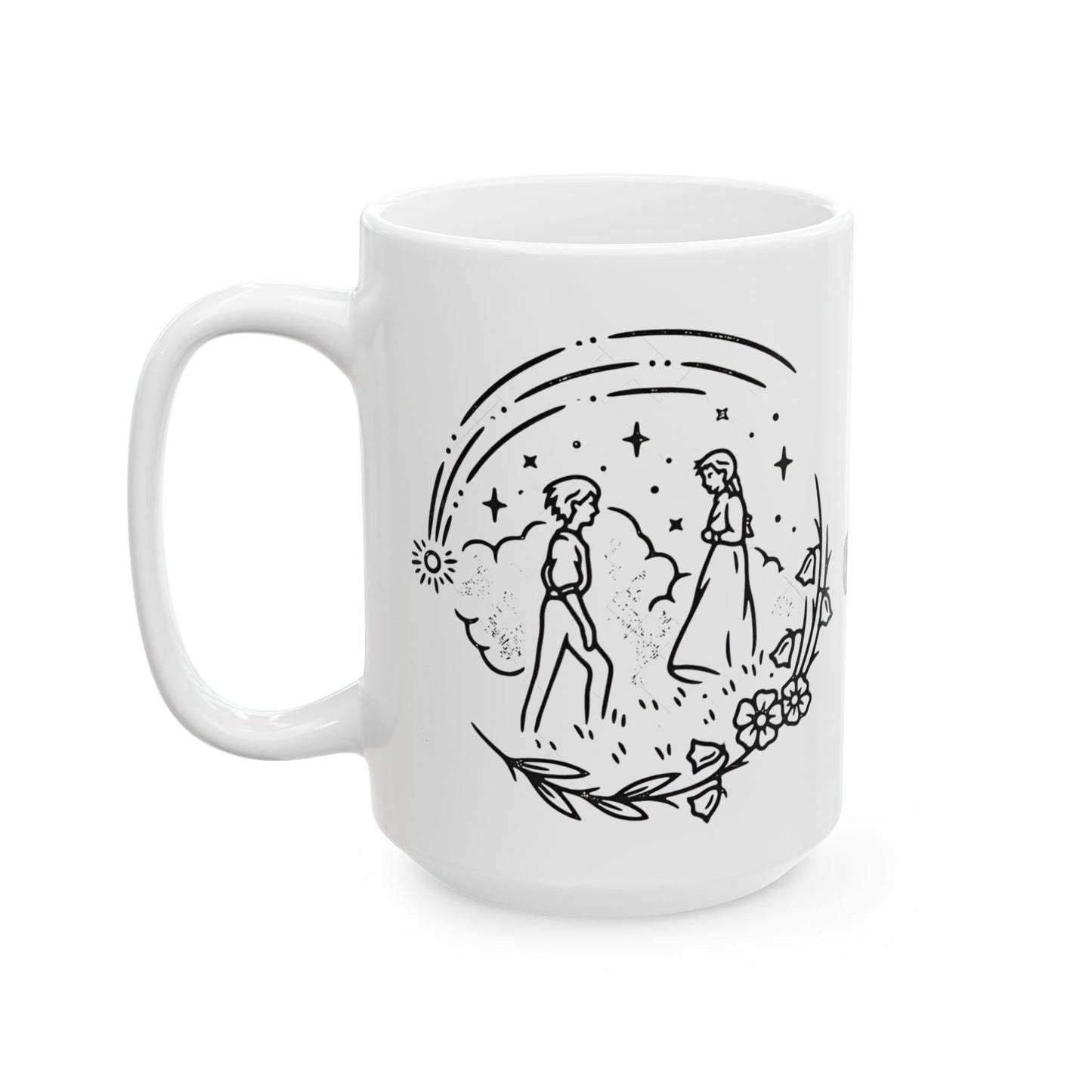Calcifer Mug – Howl’s Moving Castle Ceramic Cup 11oz & 15oz – Studio Ghibli Anime Gift