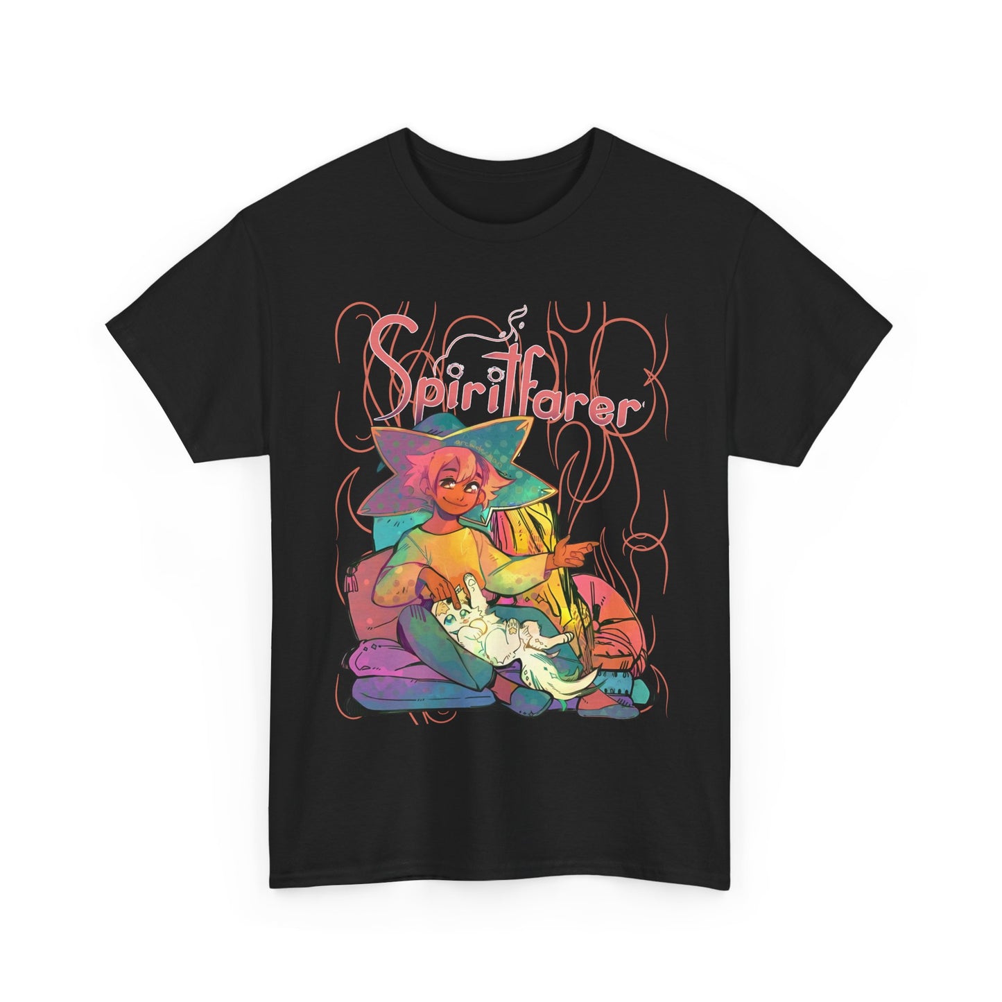 Spiritfarer T-Shirt – 100% Cotton Indie Game Tee Featuring Stella and Daffodil