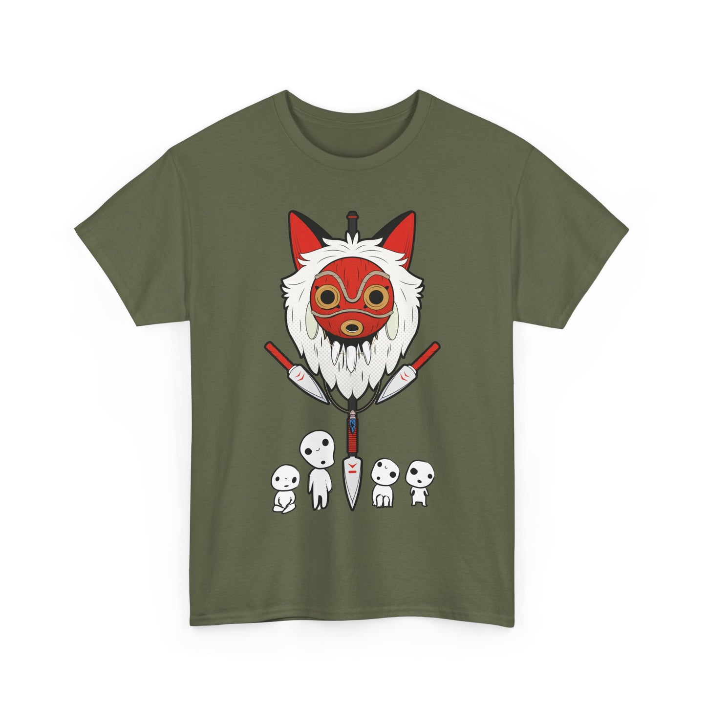 Kodama Princess Mononoke T-Shirt 100% Cotton | Studio Ghibli Anime Tee