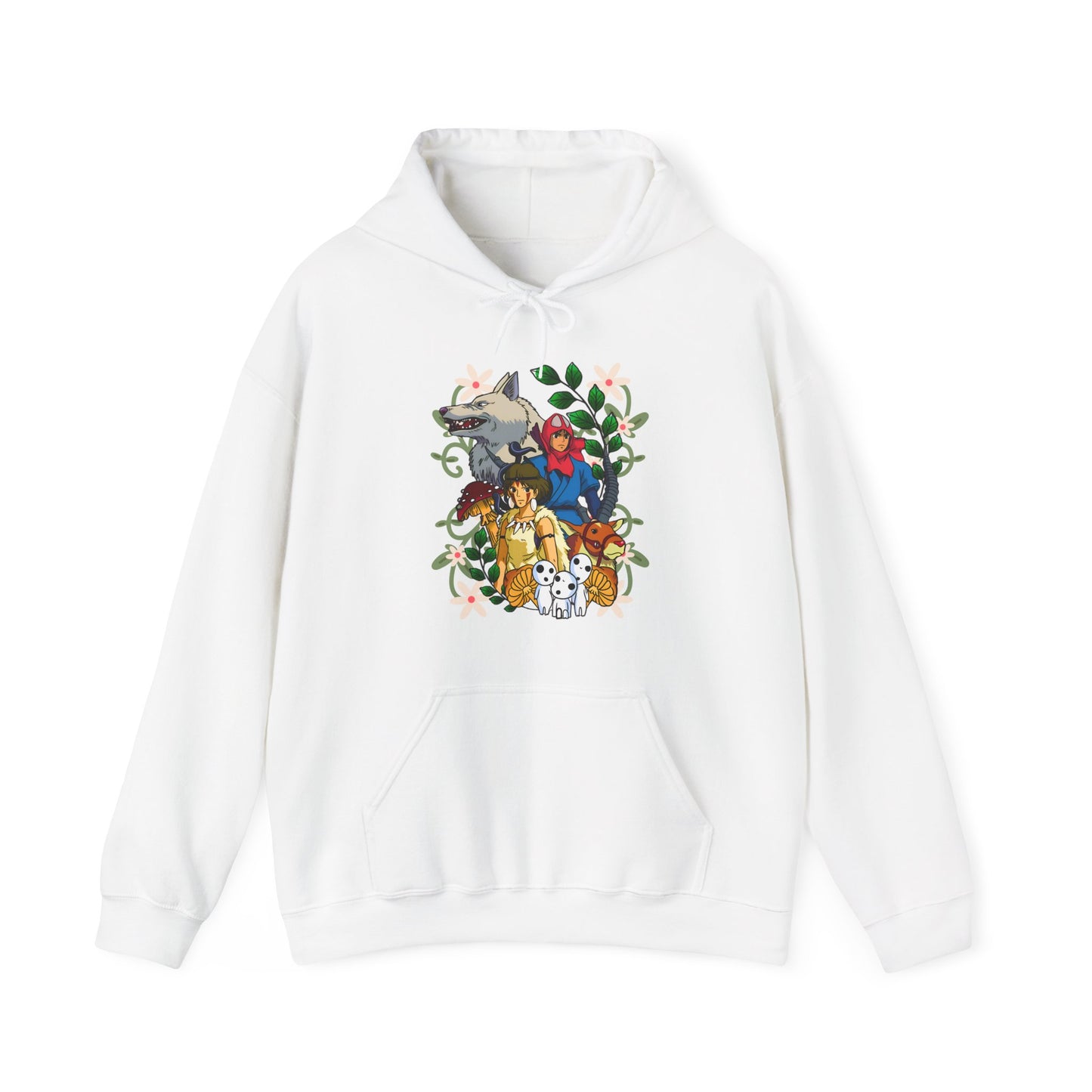 Princess Mononoke Art Cover Hoodie – 100% Cotton Studio Ghibli Anime Hoodie