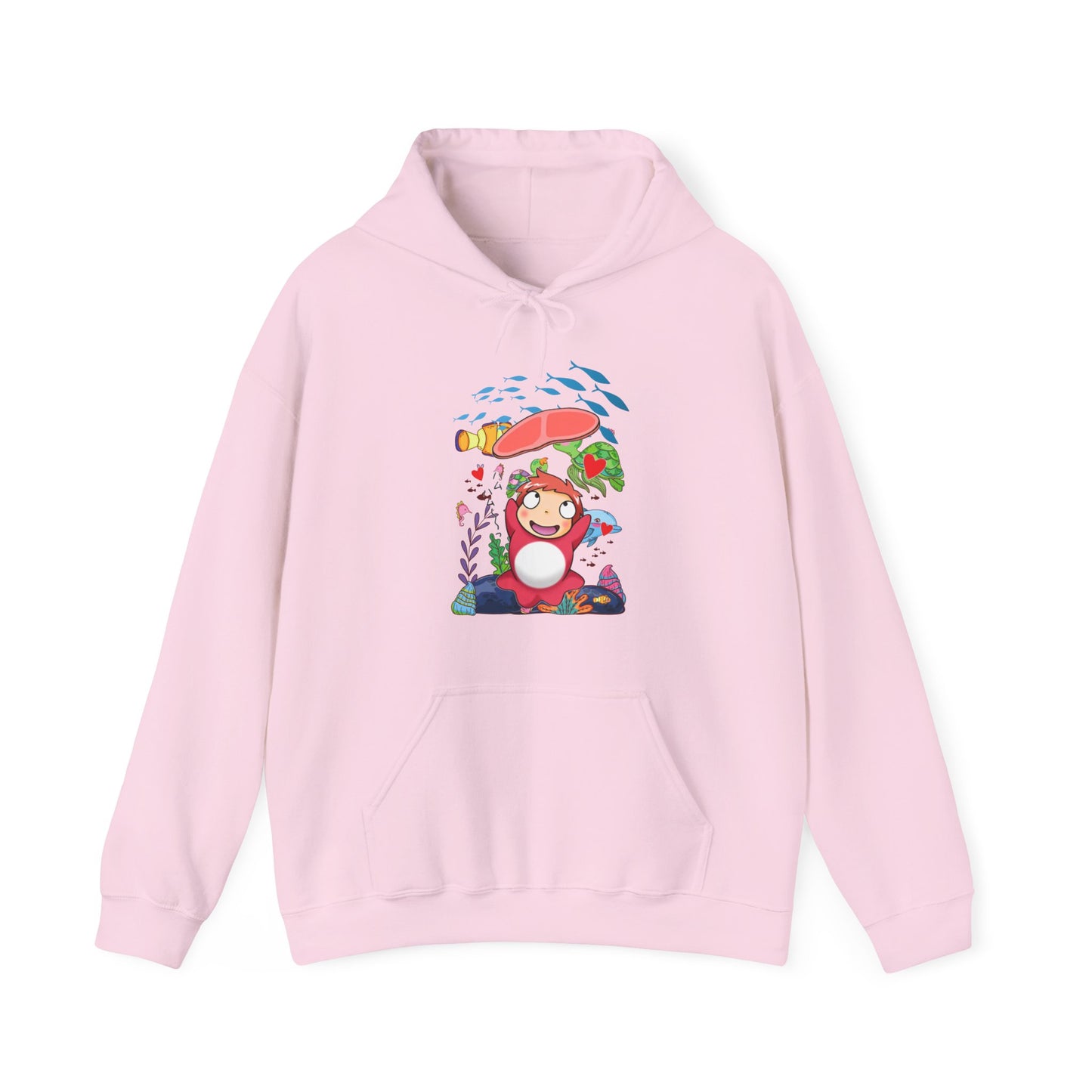 Ponyo Jam Hoodie – 100% Cotton Studio Ghibli Anime Hoodie for Cute Cozy Style