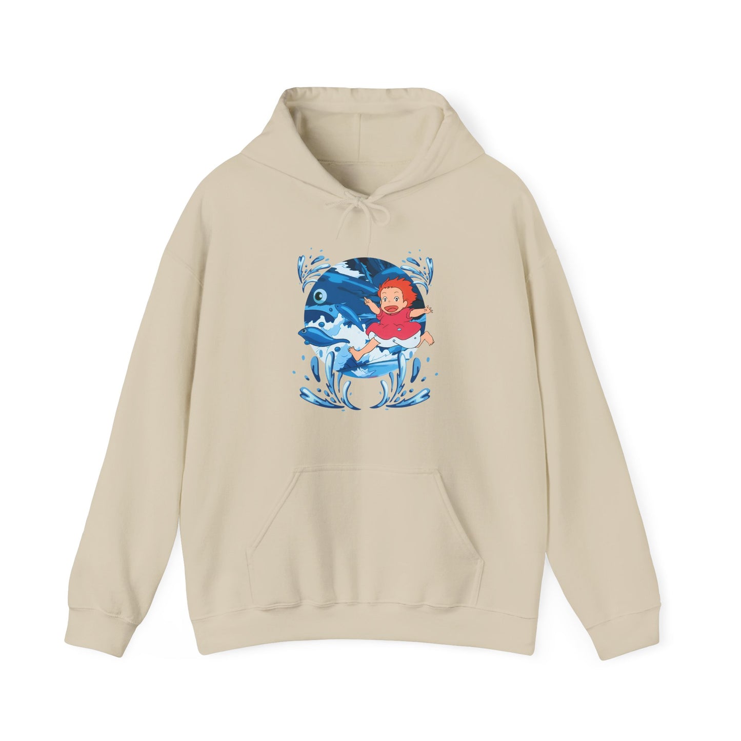 Ponyo Studio Ghibli Hoodie – 100% Cotton Anime Sweatshirt for Ghibli Fans