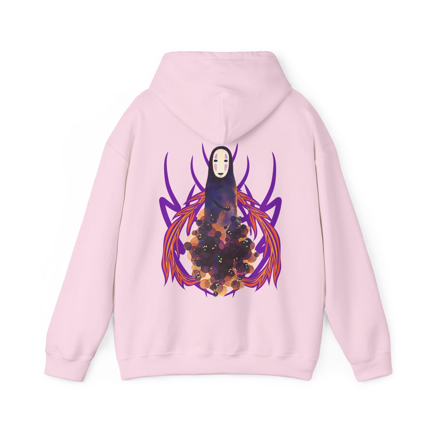 No Face Studio Ghibli Hoodie – 100% Cotton Spirited Away Back Print Pullover