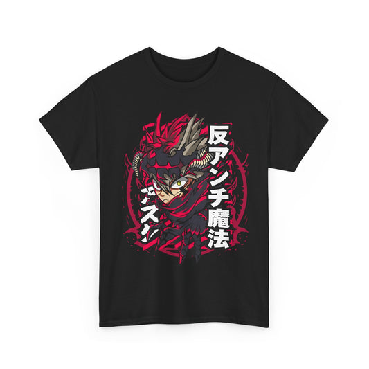 Asta Black Clover T-Shirt – 100% Cotton Anime Tee for Magic Knight Fans