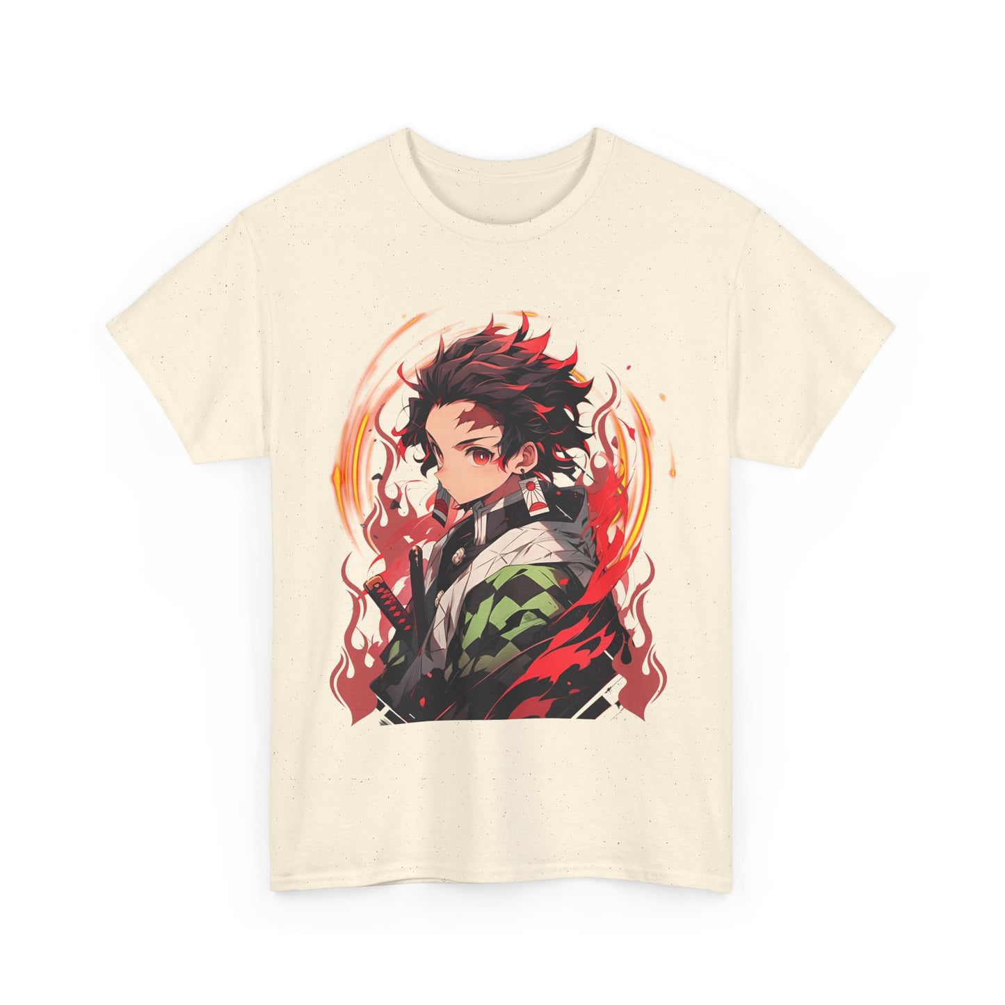 Tanjiro Kamado Demon Slayer T-Shirt – 100% Cotton Anime Tee for Kimetsu no Yaiba Fans