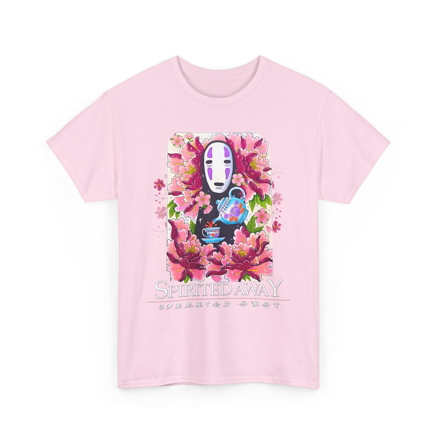 Spirited Away Tea Flowers T-Shirt | 100% Cotton Studio Ghibli Anime Tee