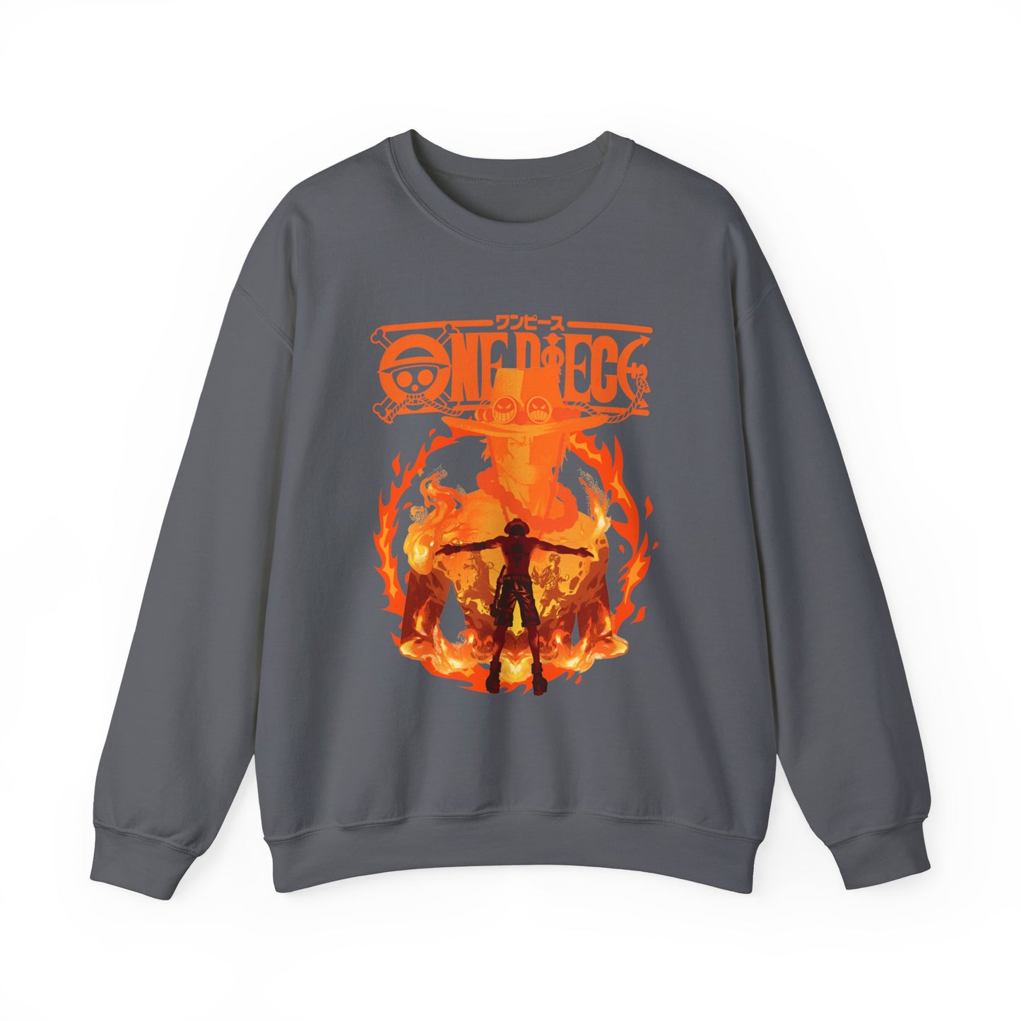 Portgas D. Ace Sweatshirt 100% Cotton – One Piece Anime Hoodie for Fans