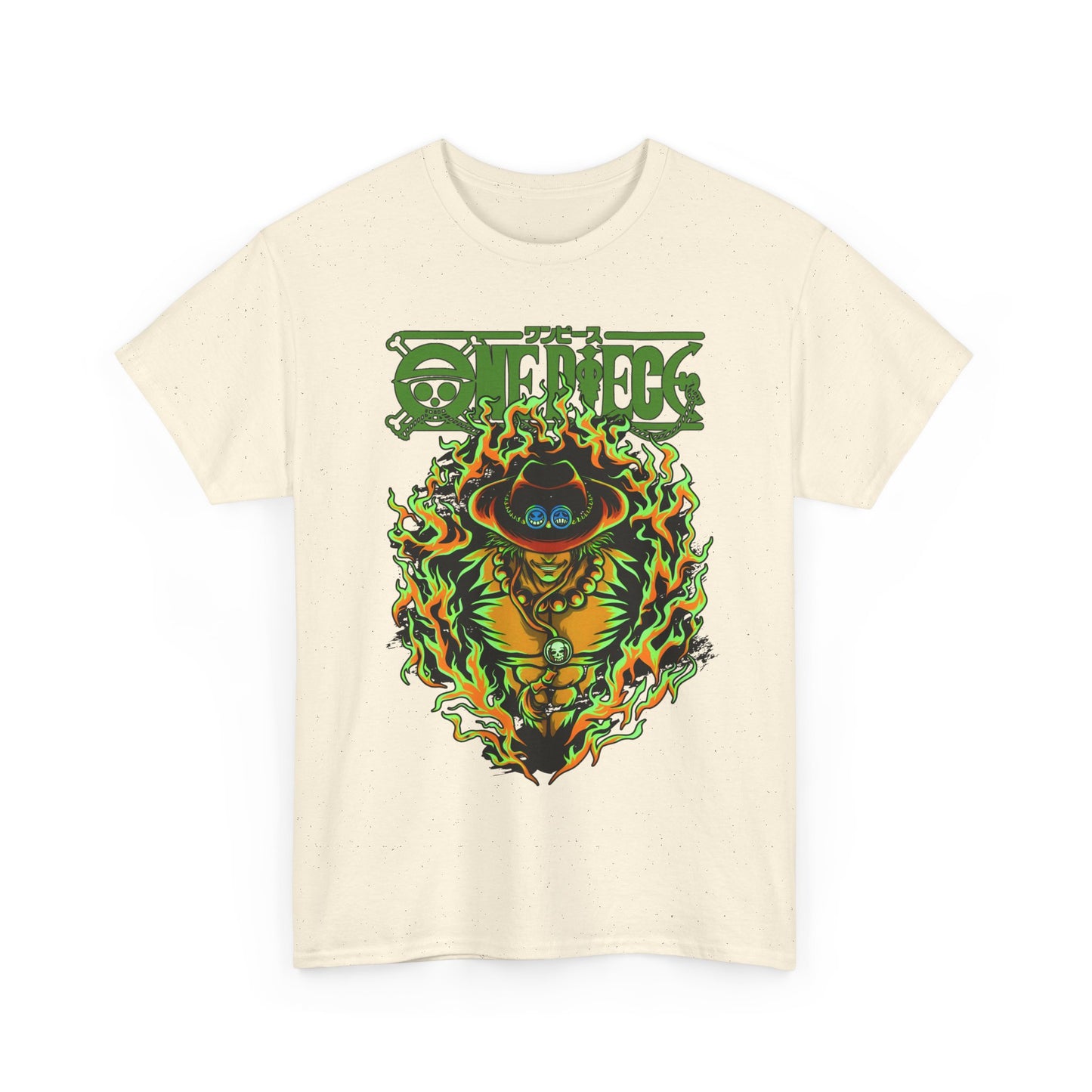 Portgas D. Ace One Piece T-Shirt – 100% Cotton Anime Tee for Fire Fist Fans