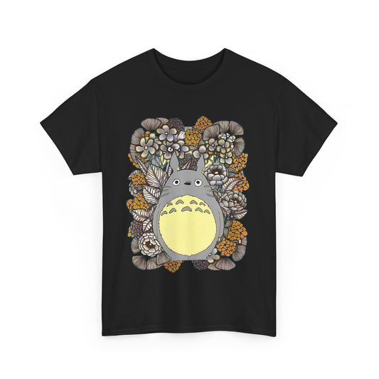 Totoro Plants T-Shirt – 100% Cotton Studio Ghibli Shirt with Totoro and Plant Design