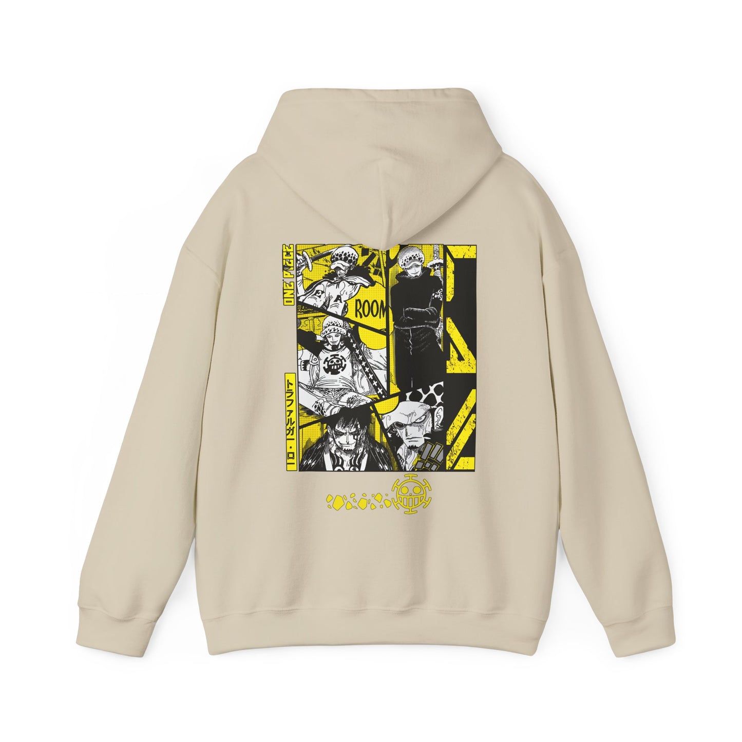 Trafalgar Law One Piece Hoodie with Back Print – 100% Cotton Anime Hoodie