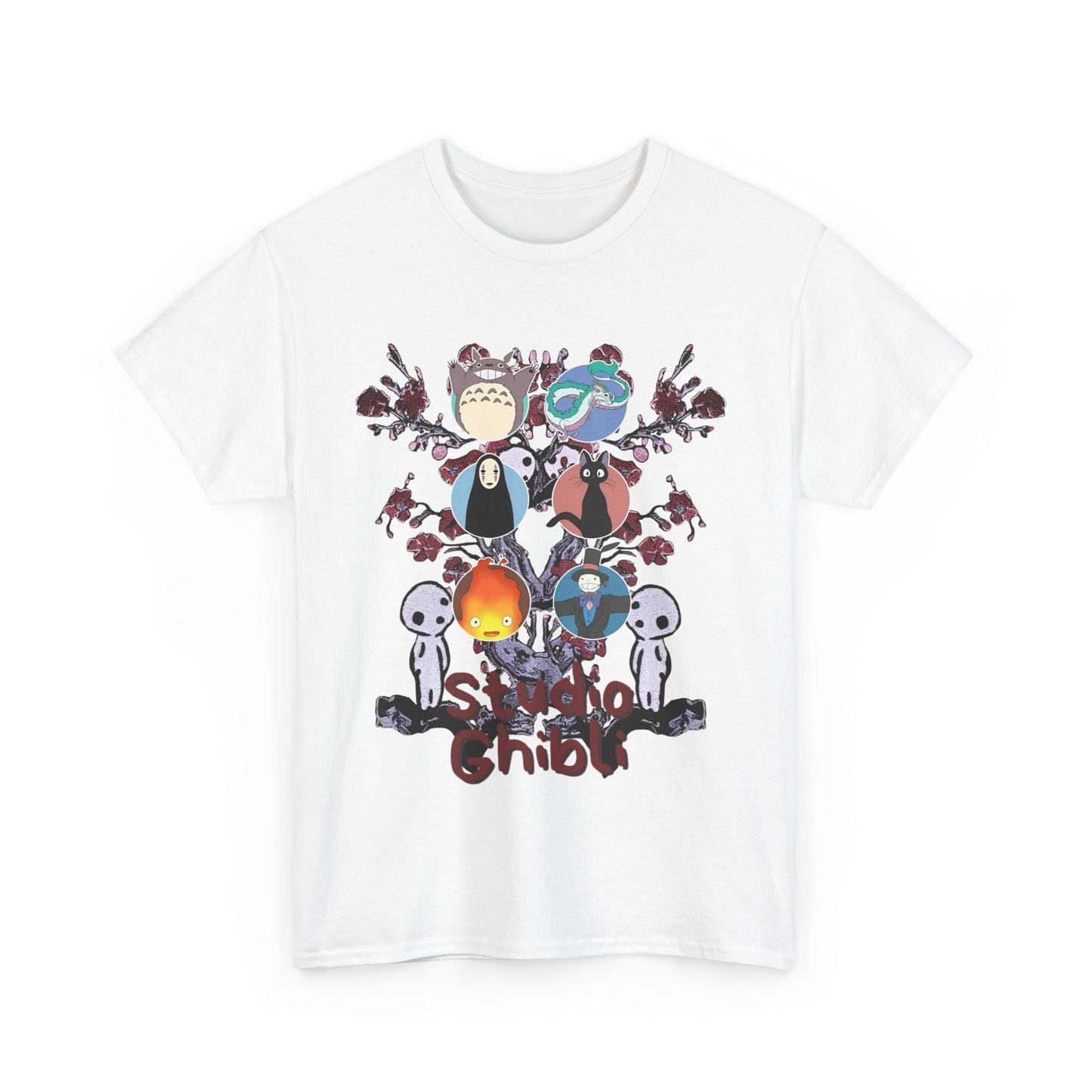 Studio Ghibli T-Shirt 100% Cotton Anime Fan Tee
