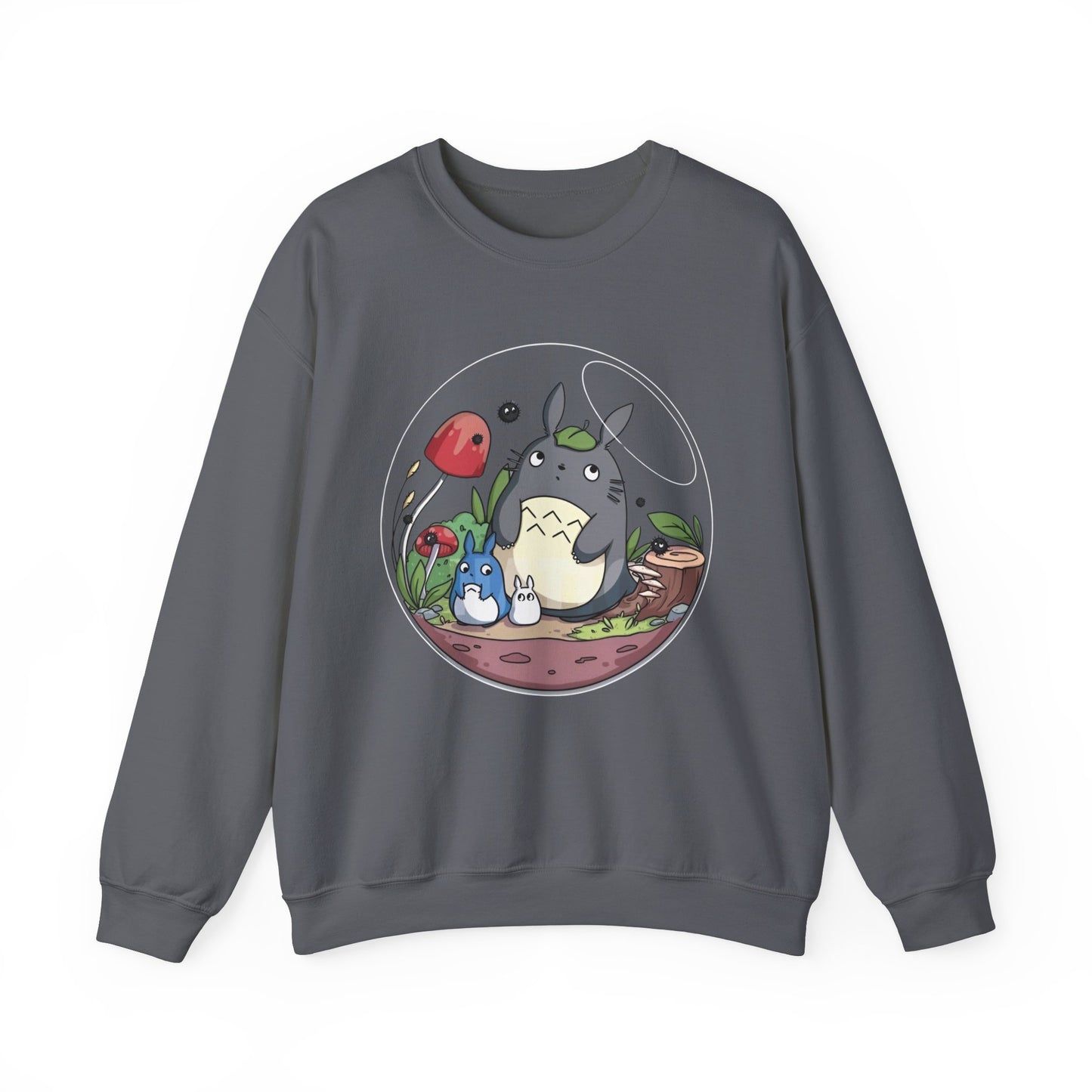 Totoro in a Bubble Sweatshirt – 100% Cotton Studio Ghibli Cozy Anime Pullover