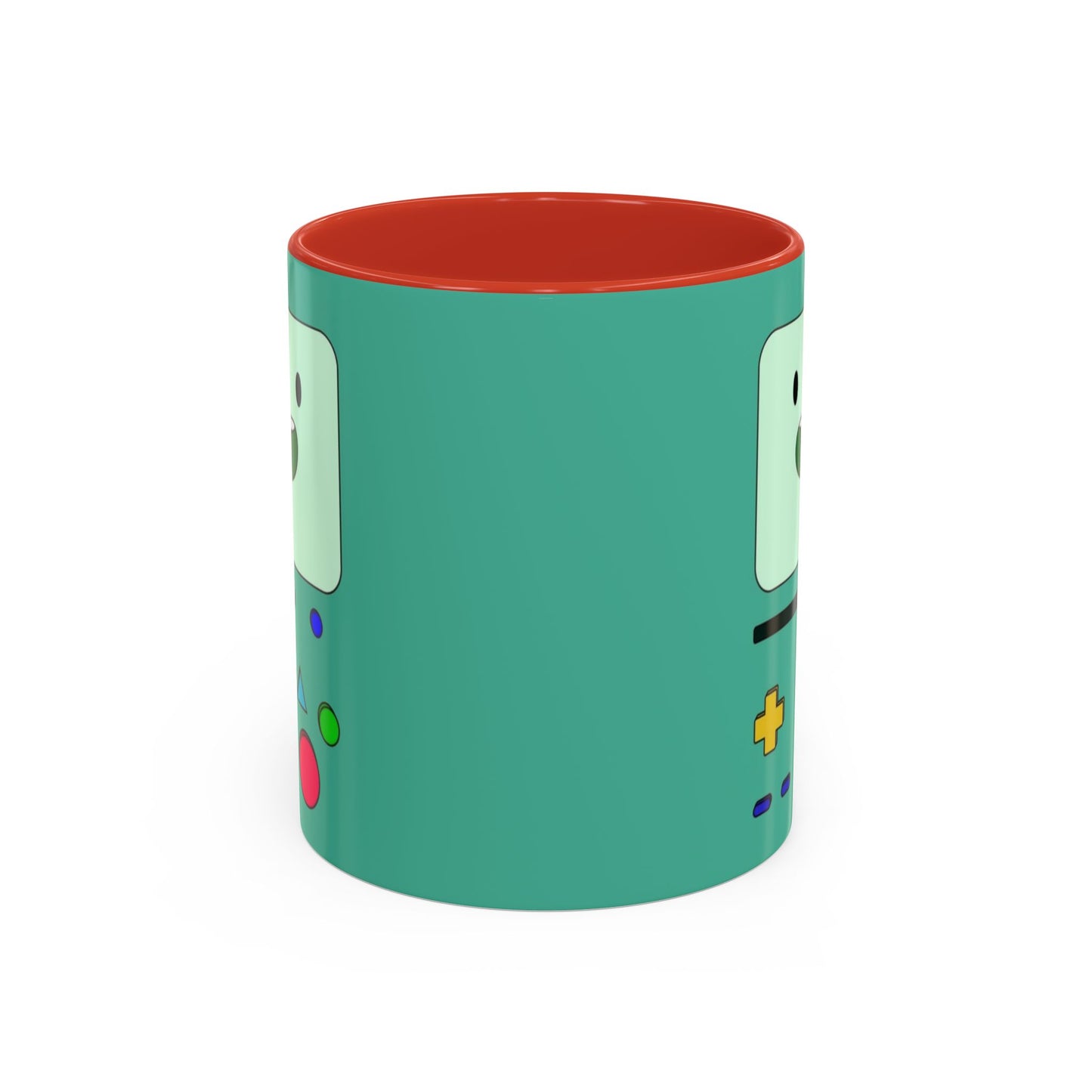 BMO Adventure Time Accent Handle Mug – Colorful Beemo Cup – 11oz & 15oz Ceramic Gift for Cartoon Fans
