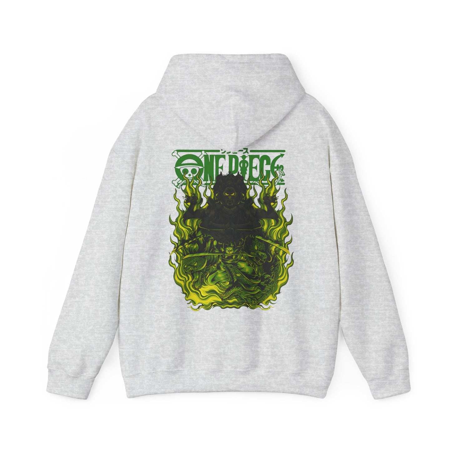 Roronoa Zoro One Piece Back Print Hoodie – 100% Cotton Anime Hoodie for Swordsman Fans